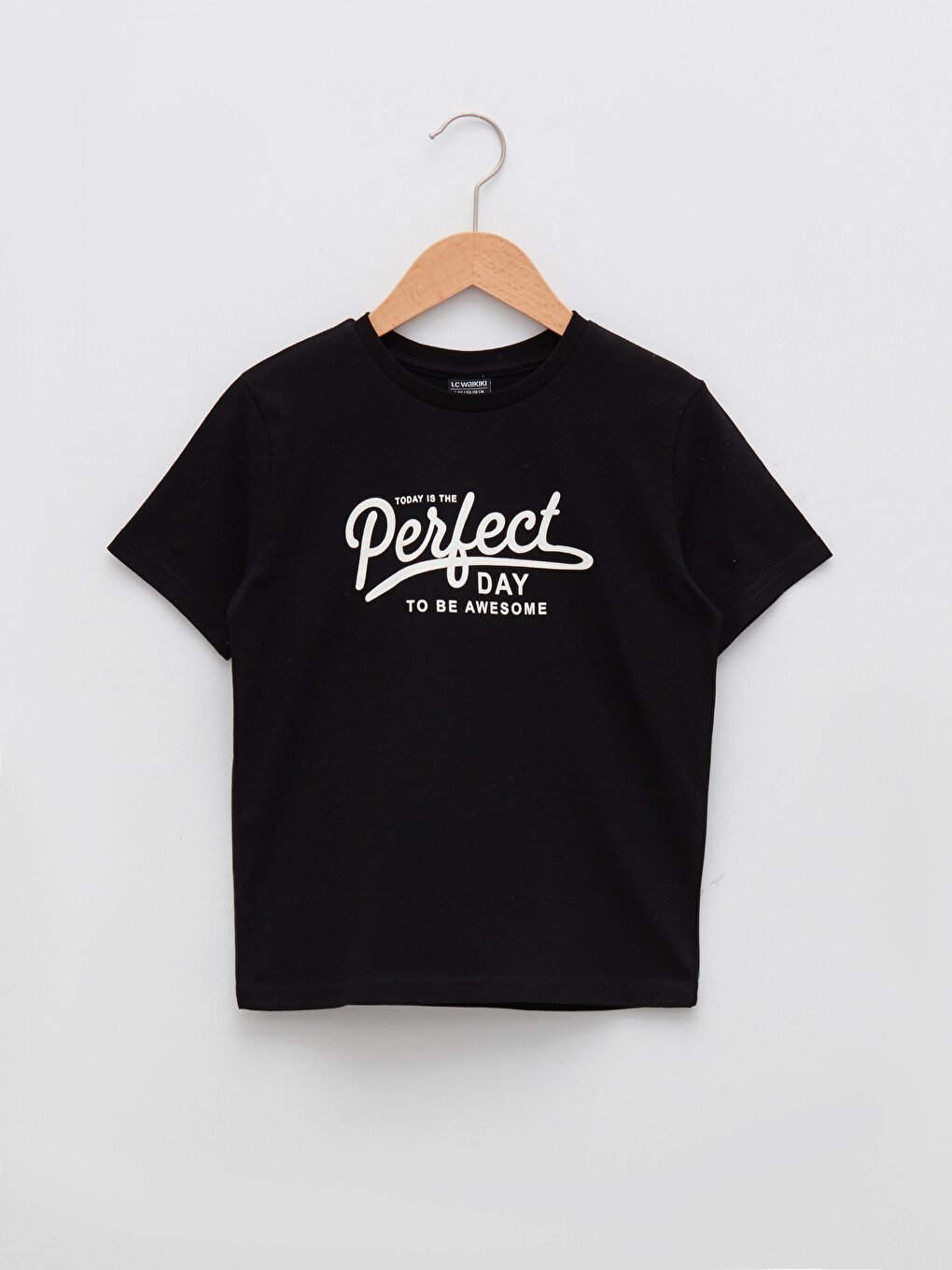 Crew Neck Printed Short Sleeve Boys' T-shirt