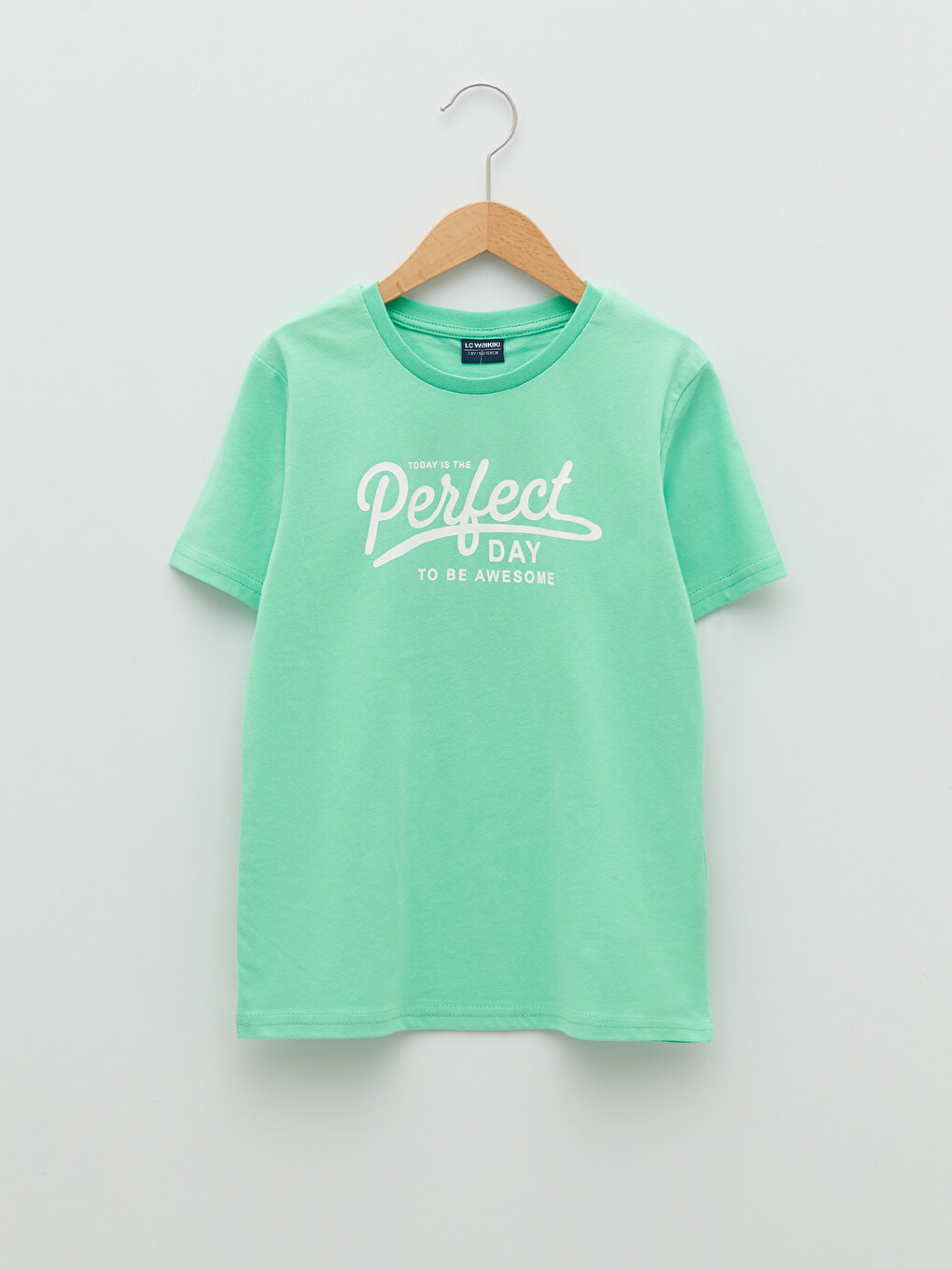 Crew Neck Printed Short Sleeve Boys' T-shirt