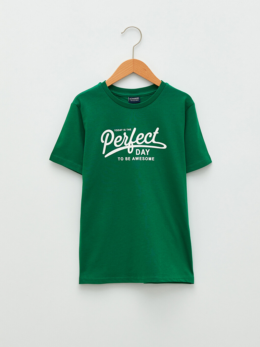 Crew Neck Printed Short Sleeve Boys' T-shirt