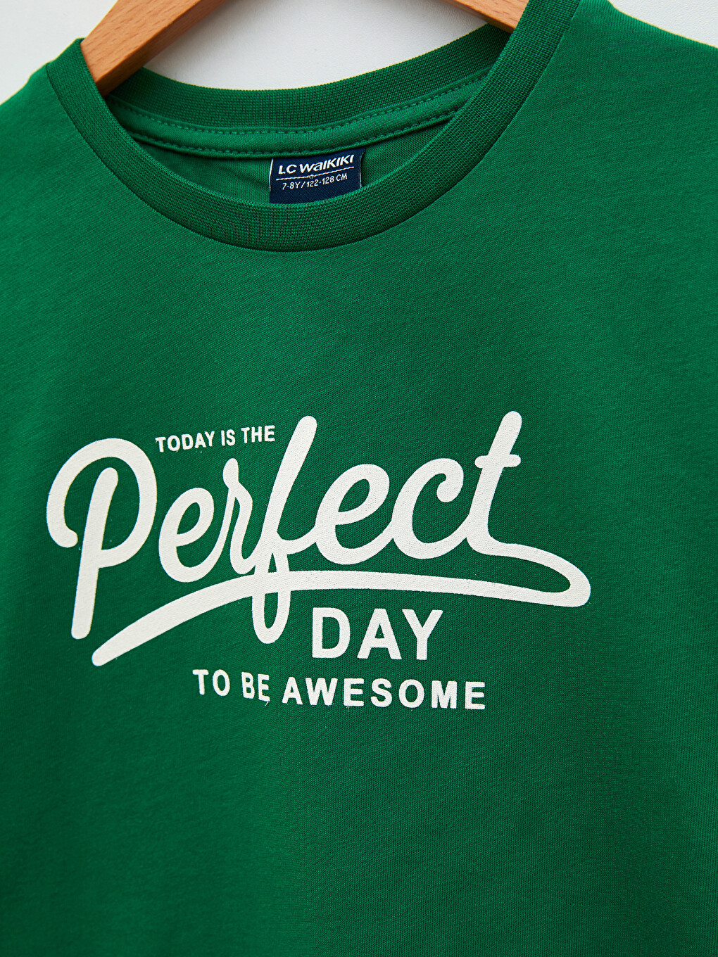 Crew Neck Printed Short Sleeve Boys' T-shirt-2