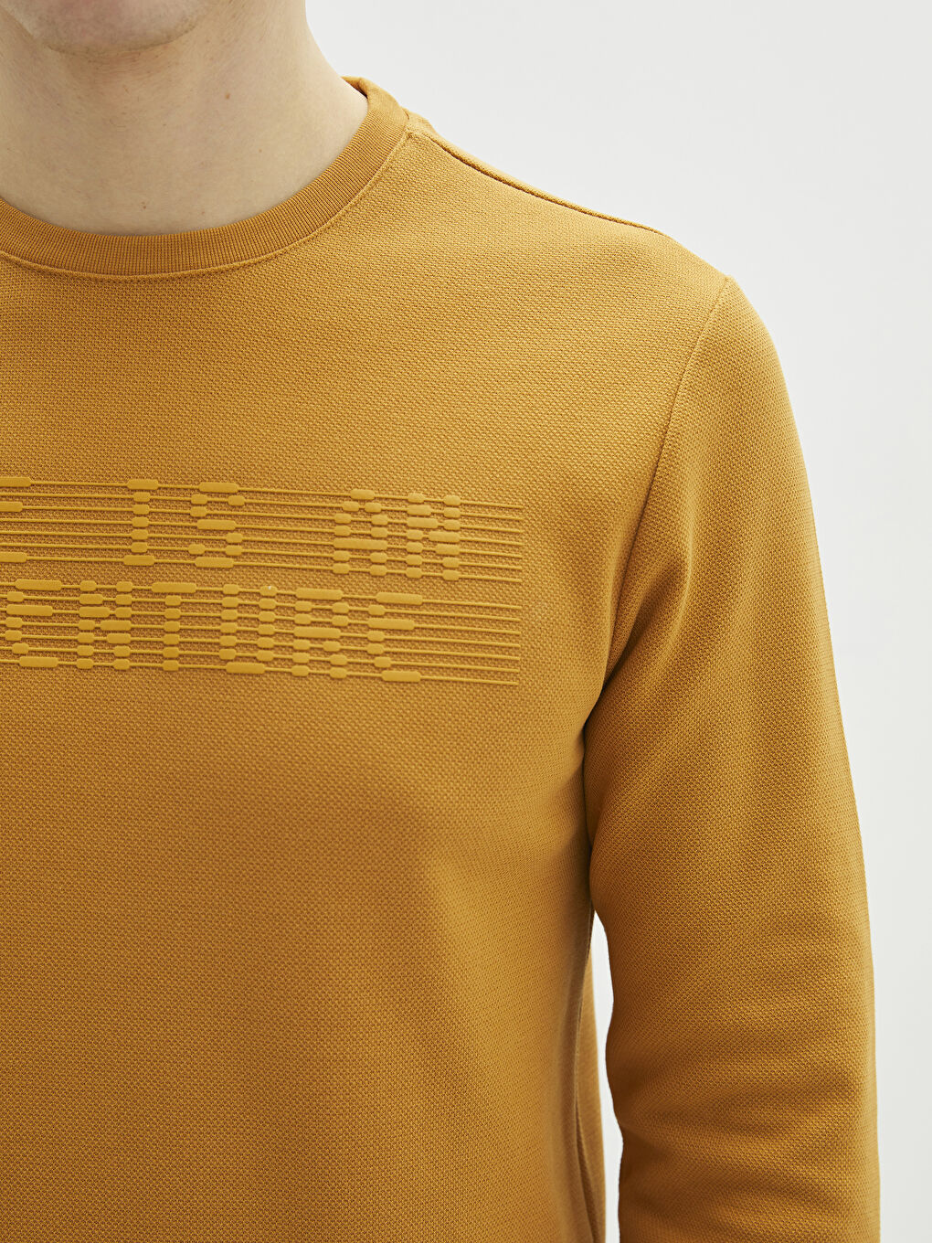 Crew Neck Long Sleeve Printed Men's Sweatshirt-3