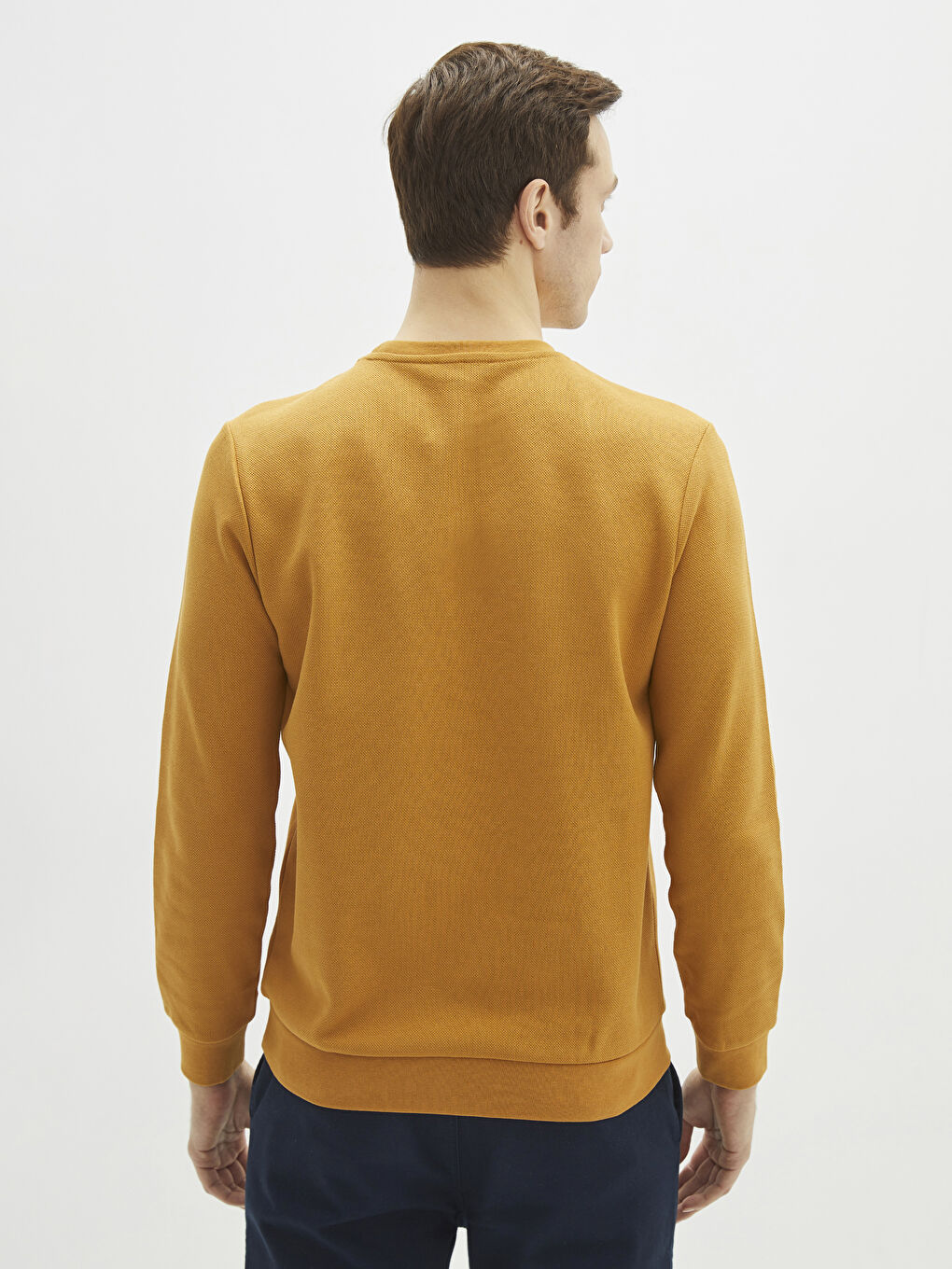 Crew Neck Long Sleeve Printed Men's Sweatshirt-4