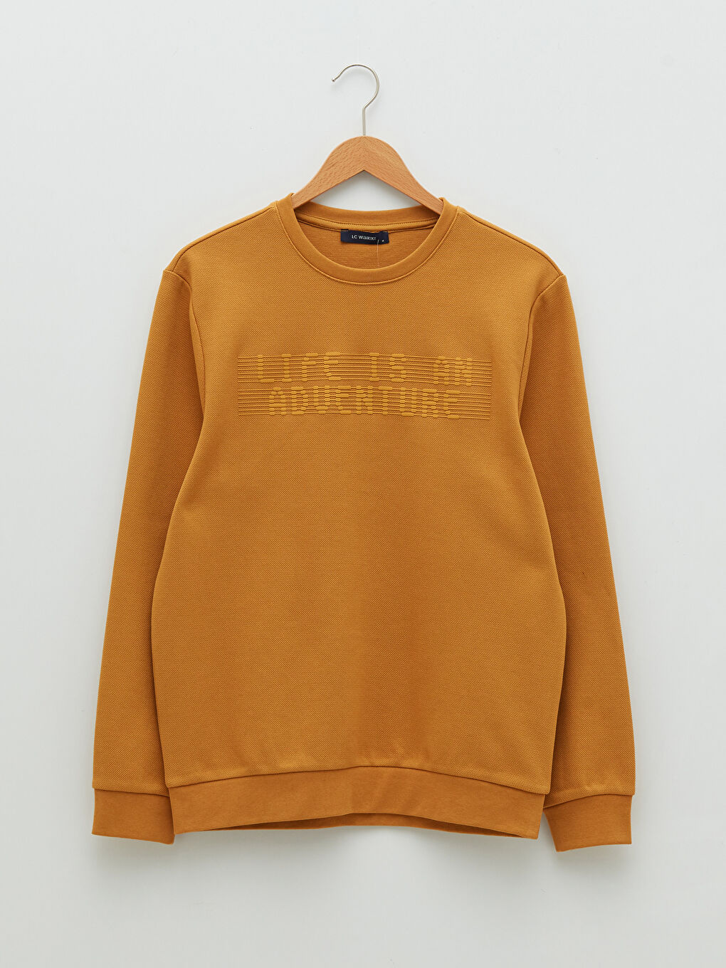 Crew Neck Long Sleeve Printed Men's Sweatshirt-5