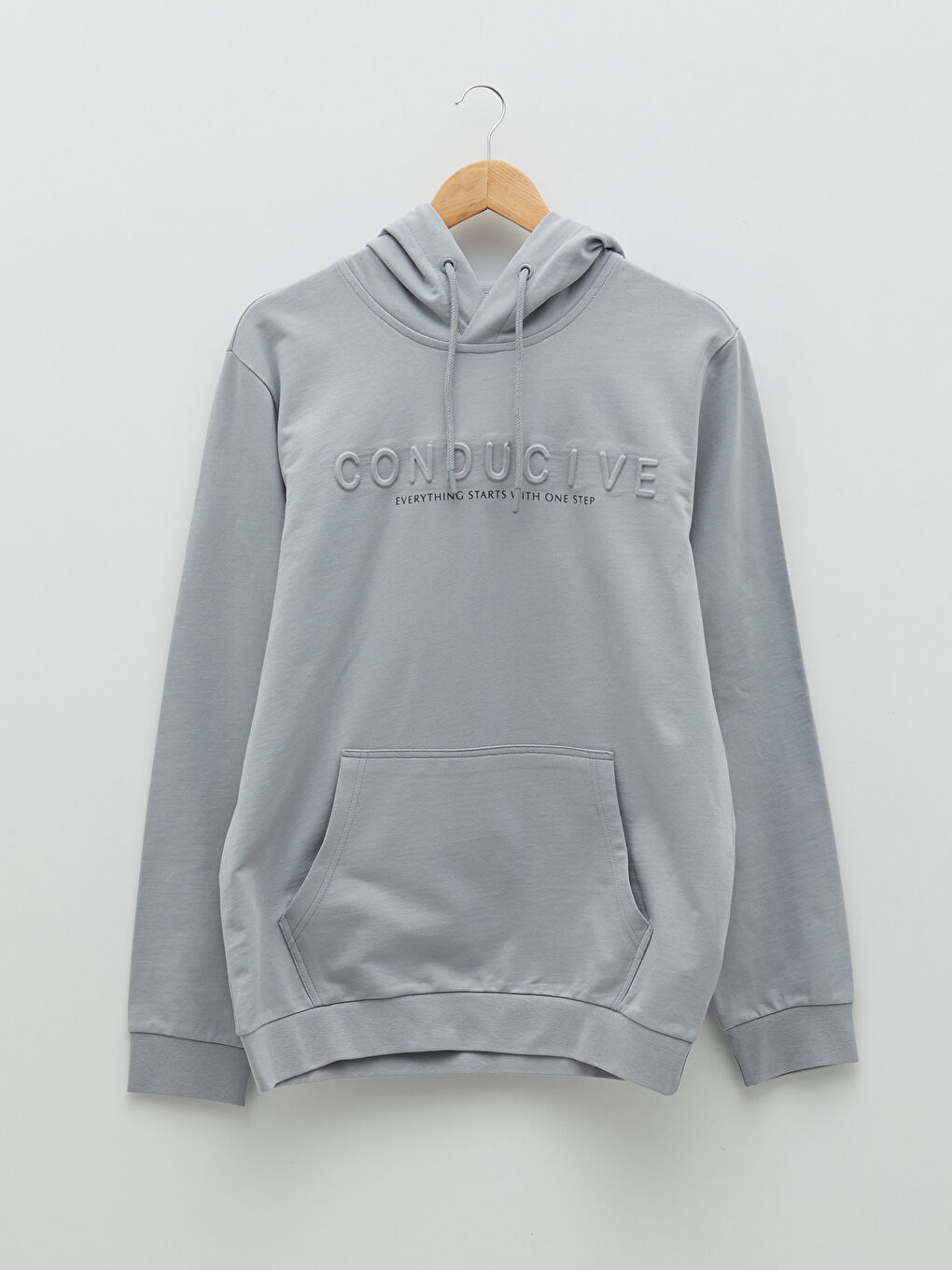 LCWAIKIKI Classic Long Sleeve Printed Men's Hoodie -S21062Z8-GD5
