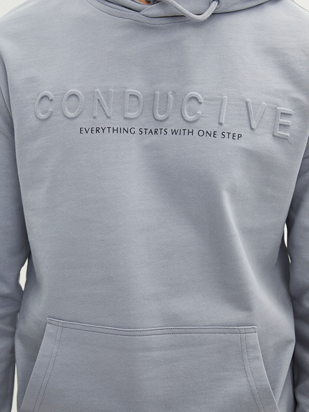 LCWAIKIKI Classic Long Sleeve Printed Men's Hoodie -S21062Z8-GD5