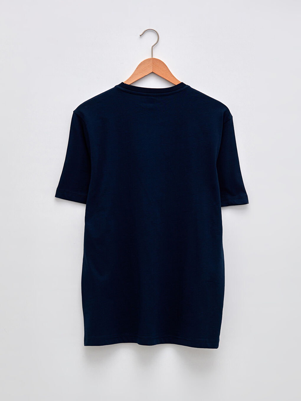 Crew Neck Printed Combed Cotton T-Shirt-5