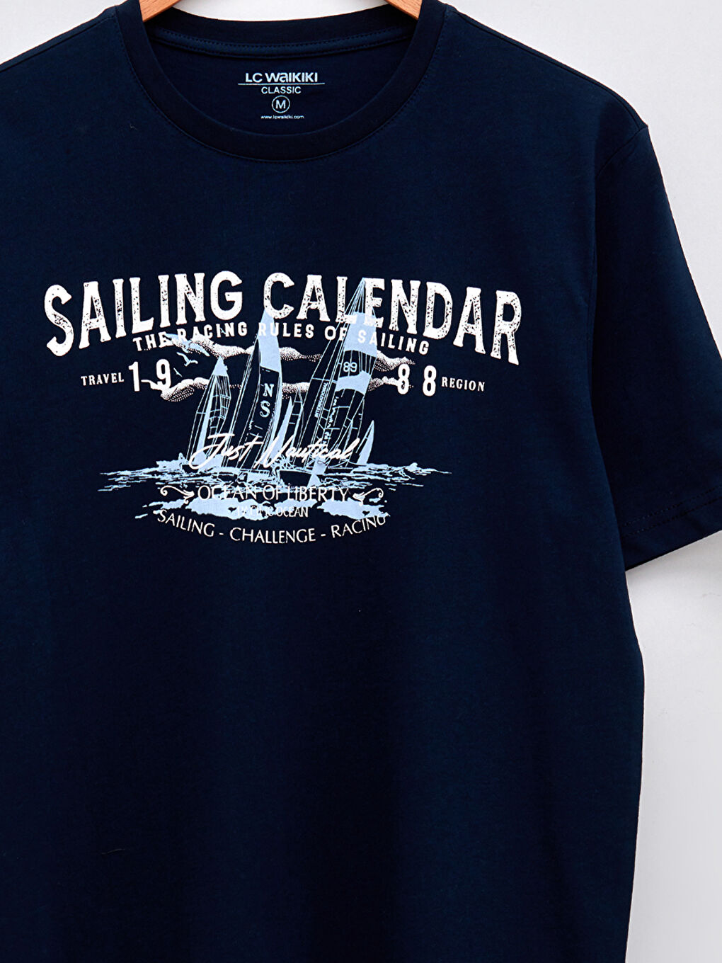 Crew Neck Printed Combed Cotton T-Shirt-6