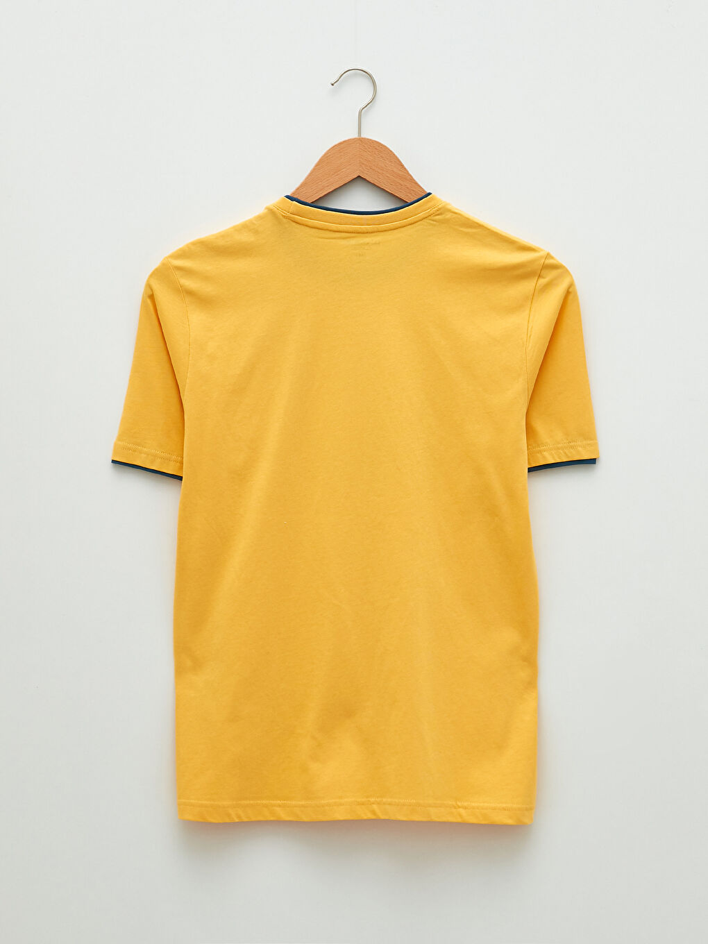 تيشيرت رجالي ياقة دائرية كم قصير مطبوع قطن ممشط-6