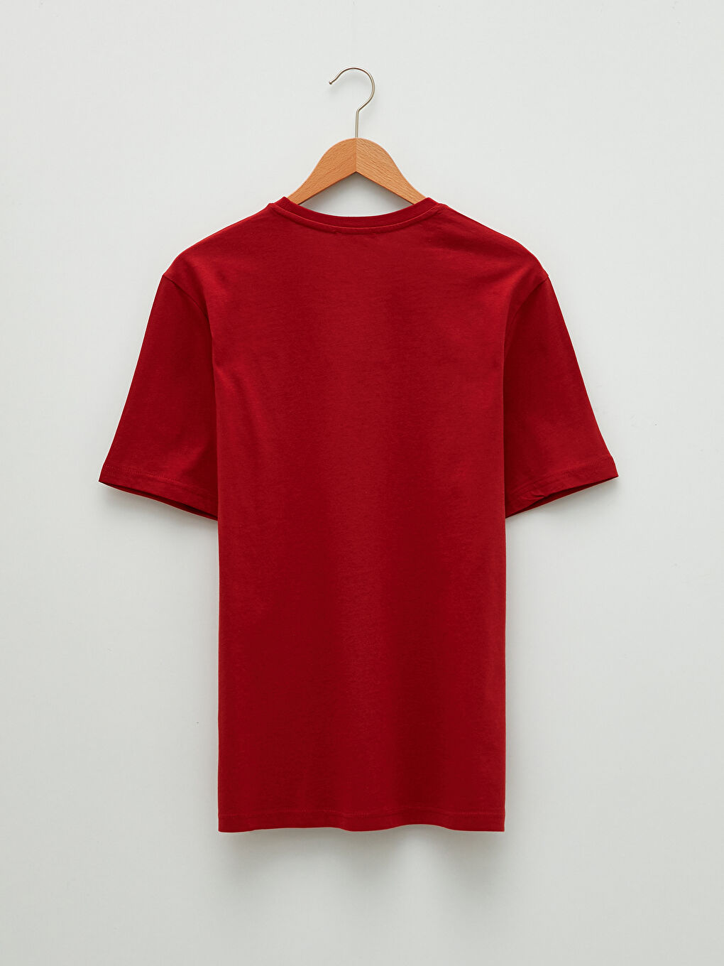 Turuncu Bisiklet Yaka Kısa Kollu Baskılı Penye Erkek Tişört-6