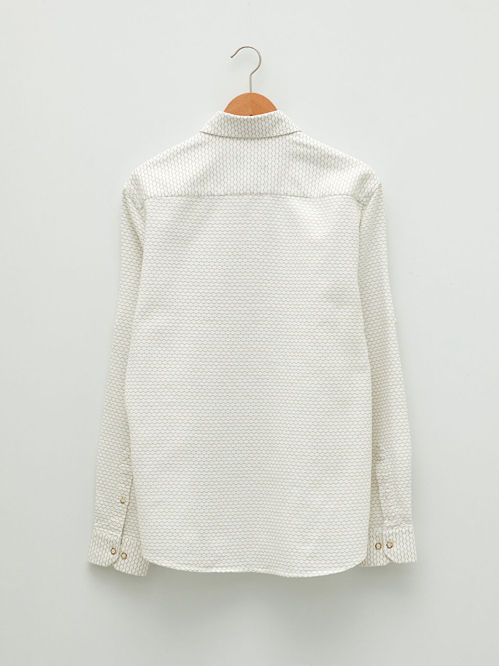 Slim Fit Long Sleeve Patterned Men's Shirt-6