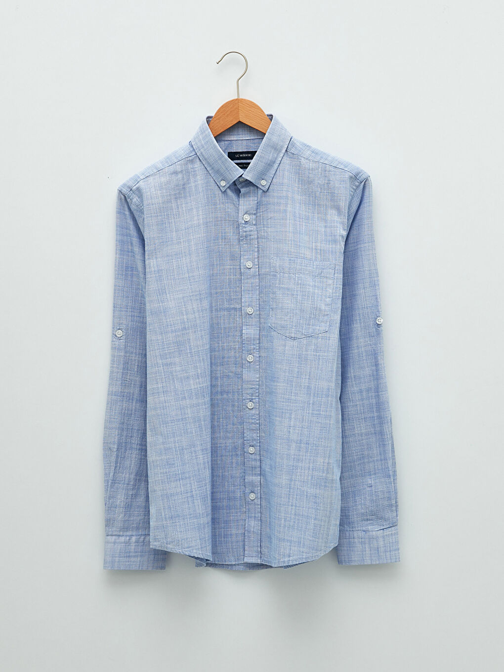 Mavi Regular Fit Uzun Kollu Poplin Erkek Gömlek-5