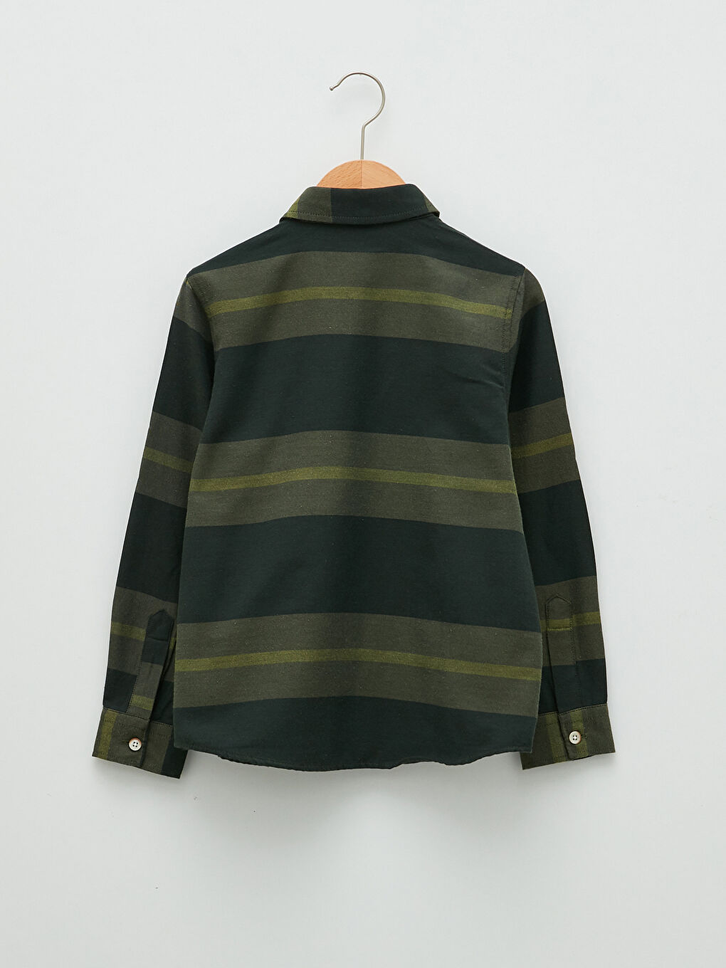 Πουκάμισο Αγόρι Μακρυμάνικο Χρωματικό Μπλοκ Γκαμπαρντίν-1