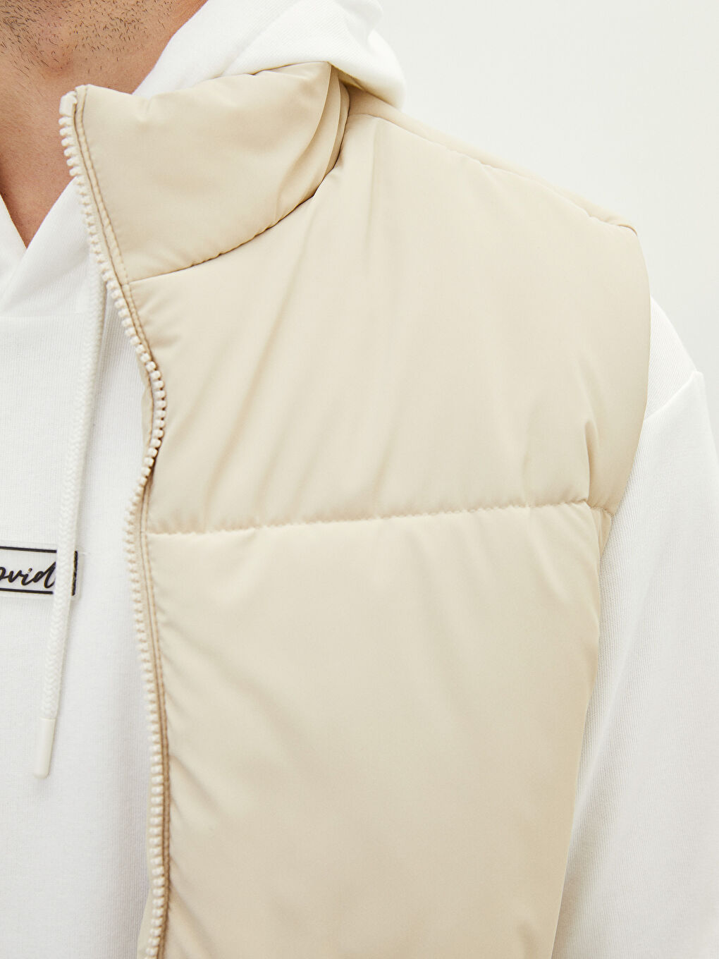 Standard Fit Funnel Neck Men's Waistcoat-3