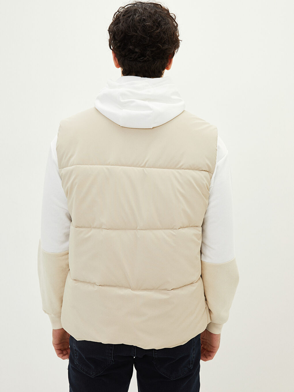 Standard Fit Funnel Neck Men's Waistcoat-4