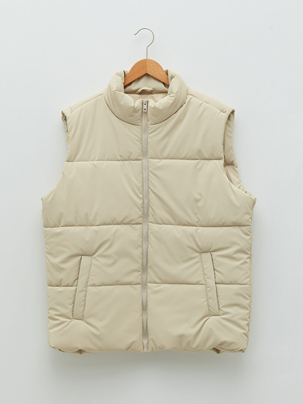 Standard Fit Funnel Neck Men's Waistcoat-5