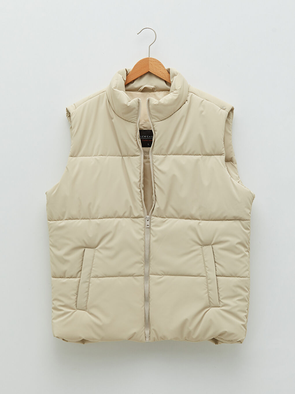 Standard Fit Funnel Neck Men's Waistcoat-7