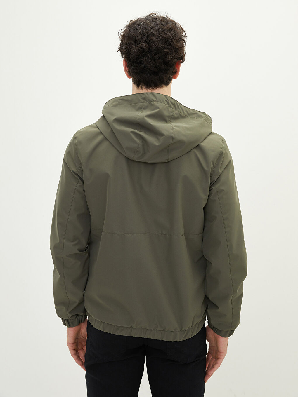 Standard Fit Hooded Thin Men's Raincoat -S21141Z8-HCZ