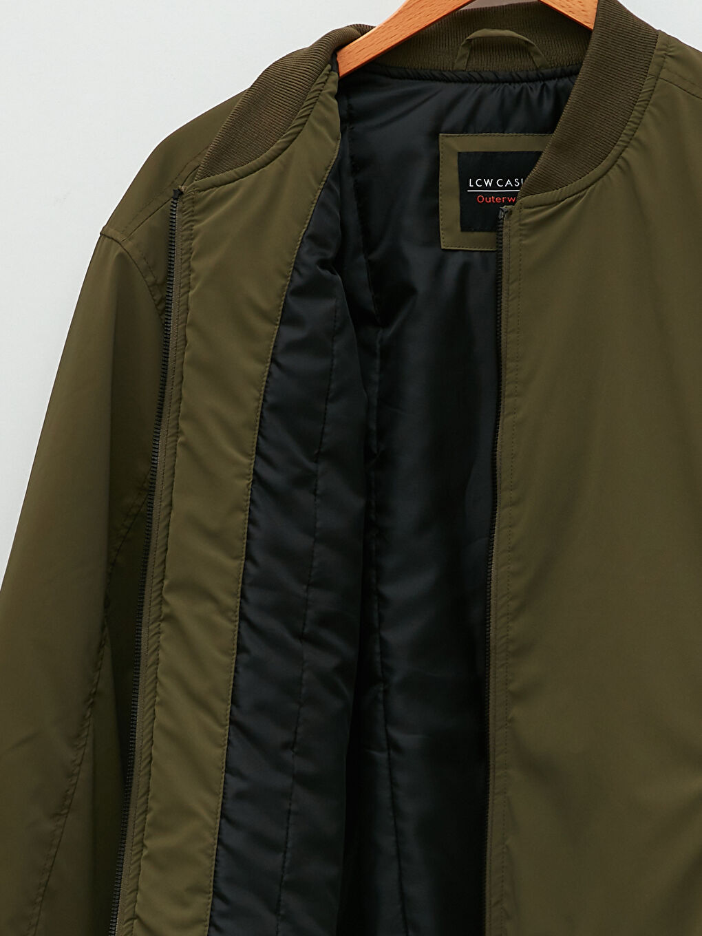 Palton Bomber Slim Fit Confortabil cu Guler Colegiu pentru Bărbați-8