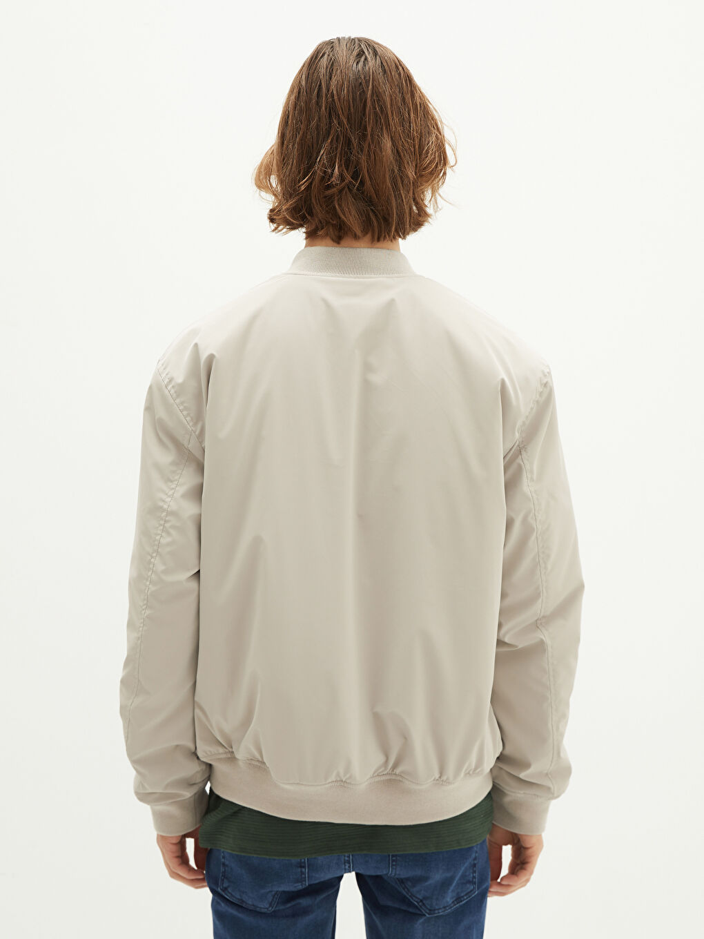 Comfortable Fit College Collar Slim Bomber Men's Coat-5