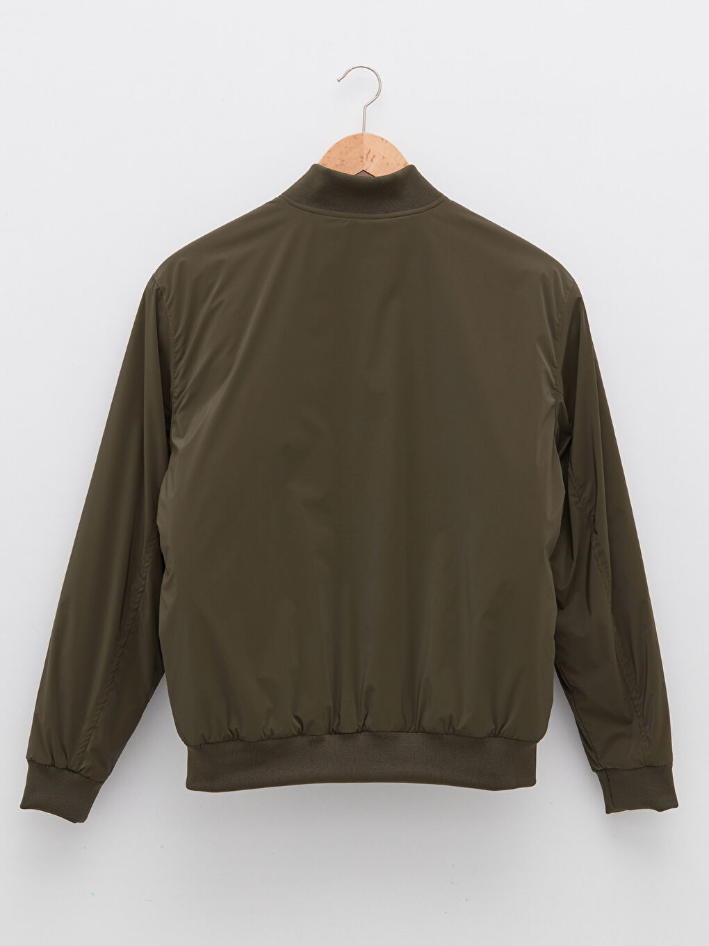 Haki Rahat Kalıp Kolej Yaka Bomber Erkek Mont-5