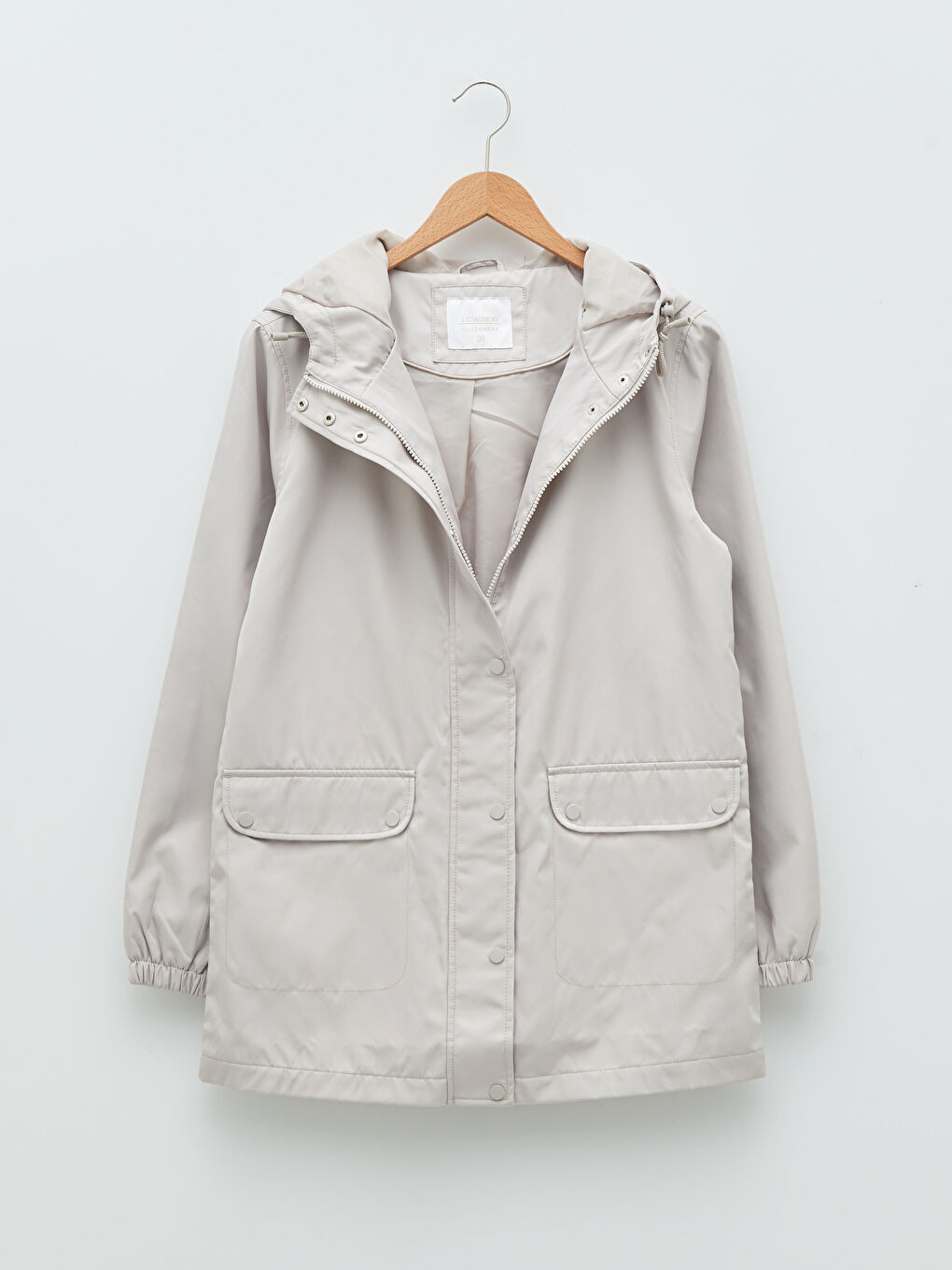 Manteau Slim à Capuche à Manches Longues pour Femmes-8