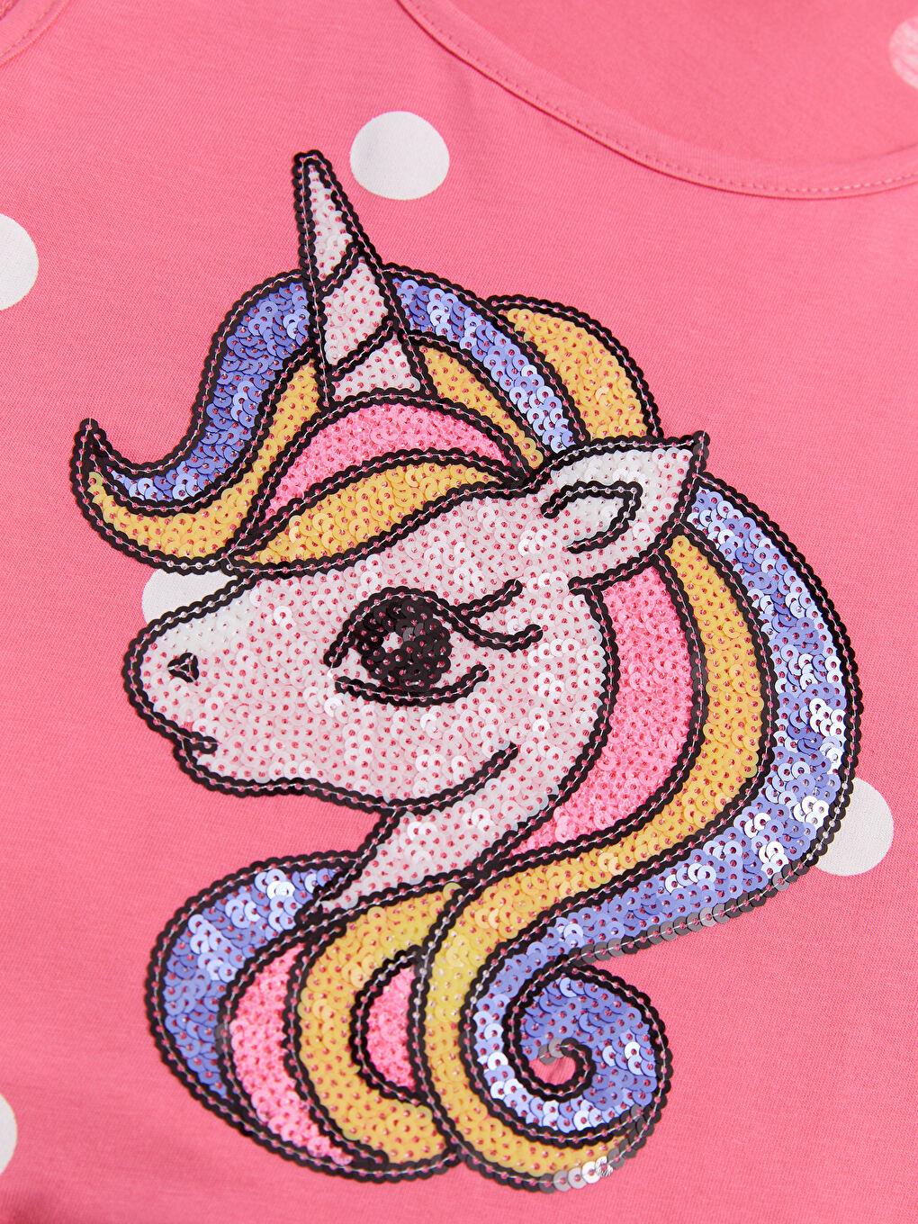 Crew Neck Printed Girls' Dress-2