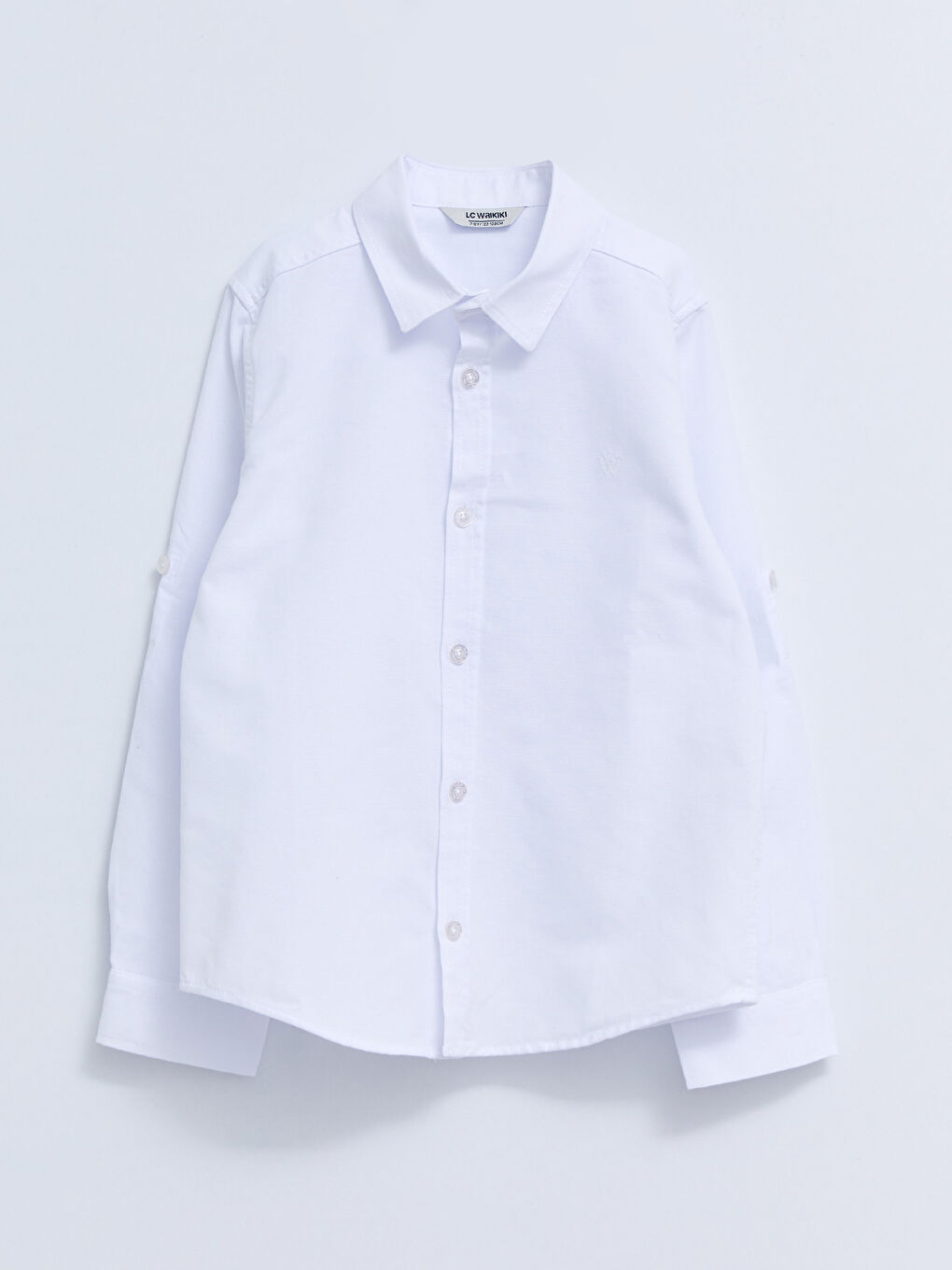 Beyaz Basic Uzun Kollu Erkek Çocuk Oxford Gömlek