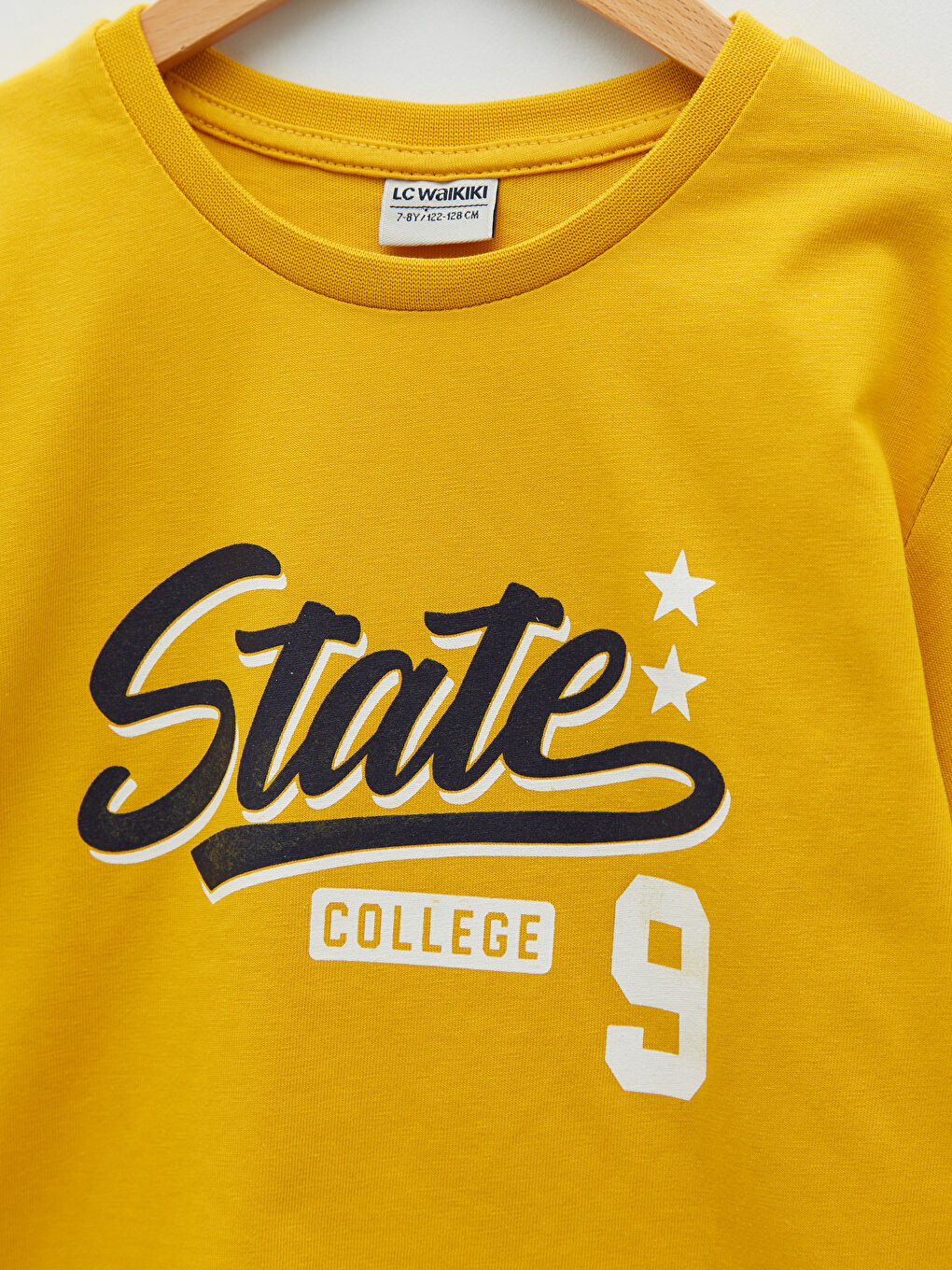 Crew Neck Printed Long Sleeve Boys' T-Shirt-2