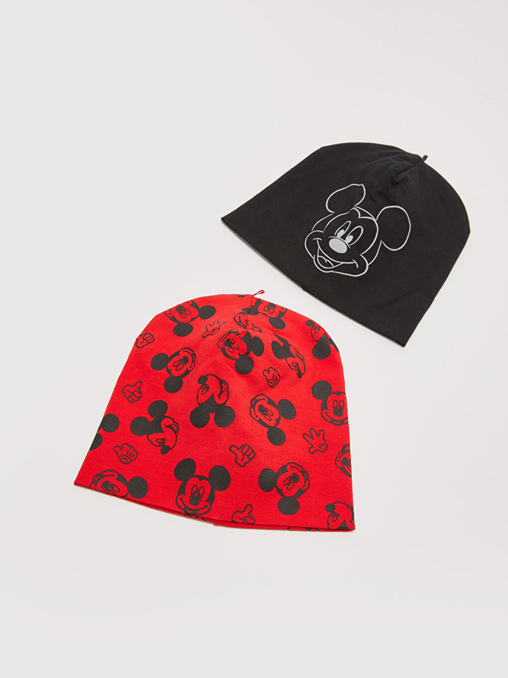 Set 2 Căciuli pentru Bebeluși Băieți cu Imprimeu Mickey Mouse