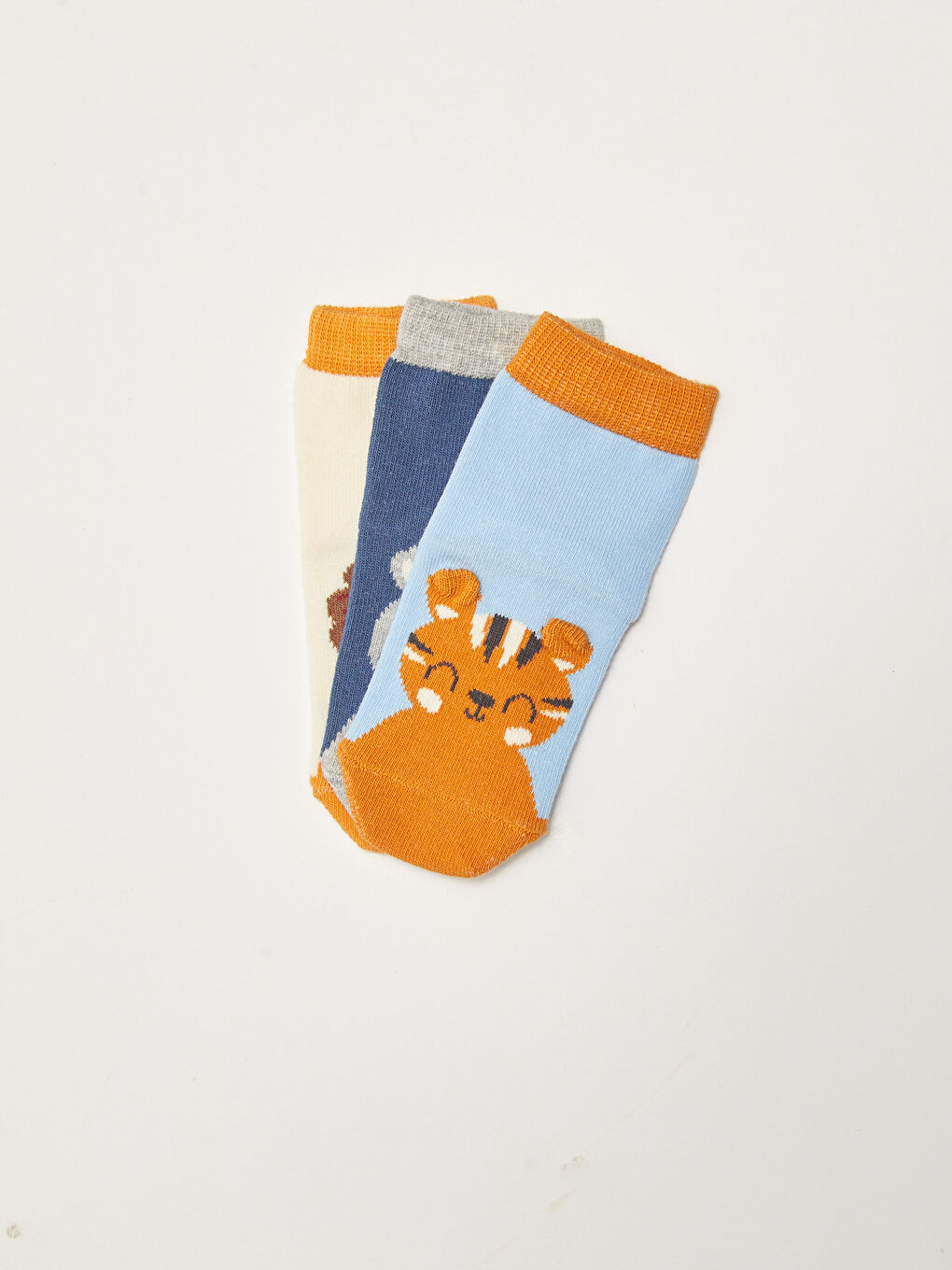 LCW baby Printed Baby Boys' Ankle Socks 3-pack -S21208Z1-CUN