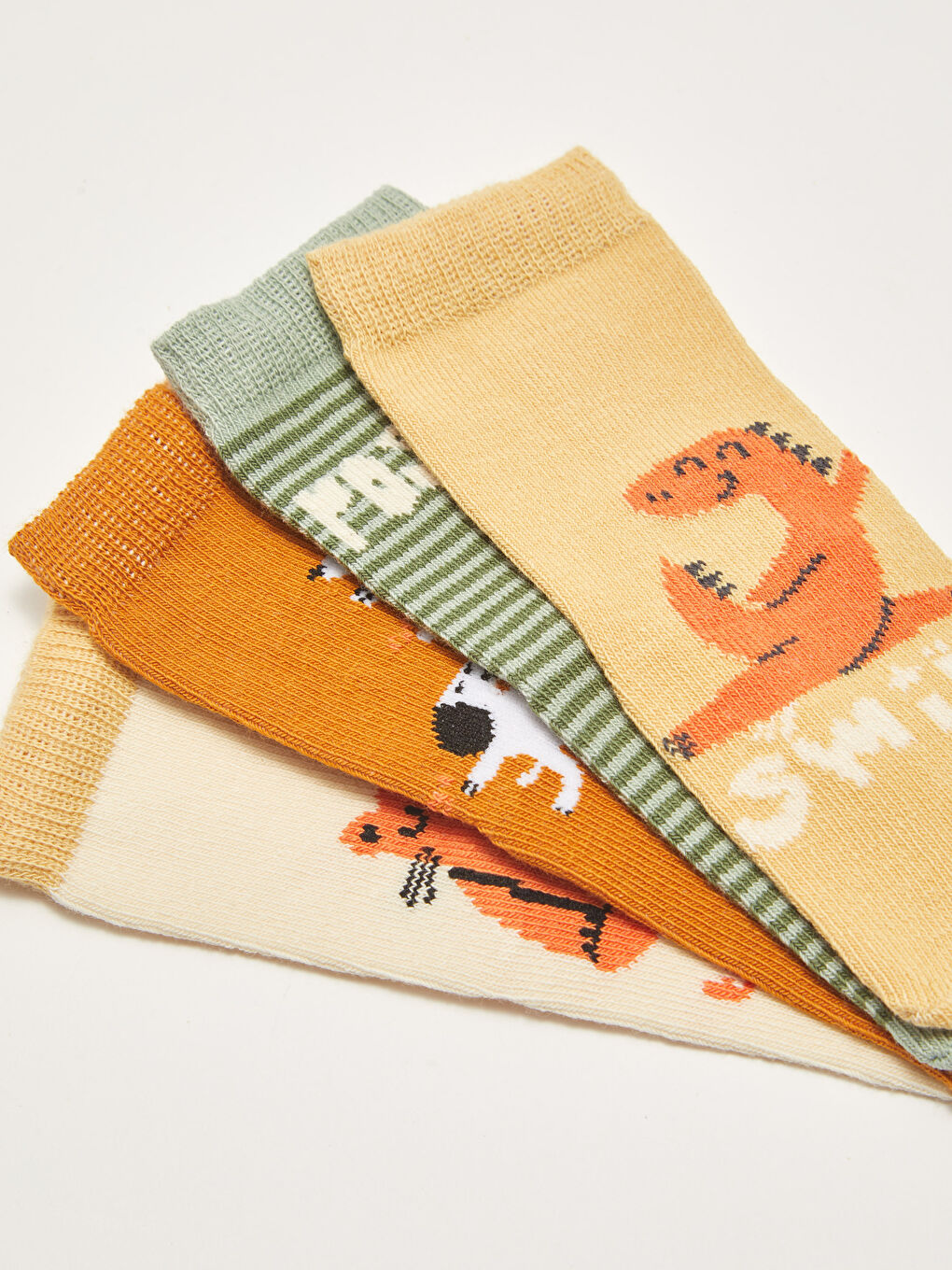 Узористые унисекс носки для малышей, упаковка из 4 штук-2