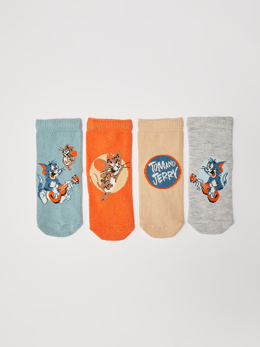 LC Waikiki Tom and Jerry Printed Unisex Baby Socks 4 Pack -S21217Z1-CS4