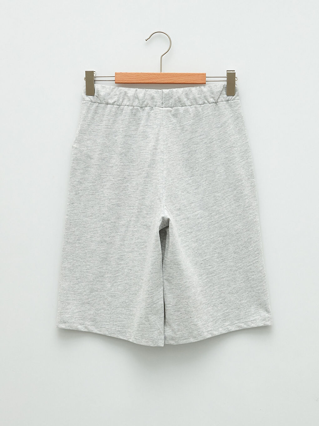 برمودا بناتي بخصر مطاطي بسيط-1