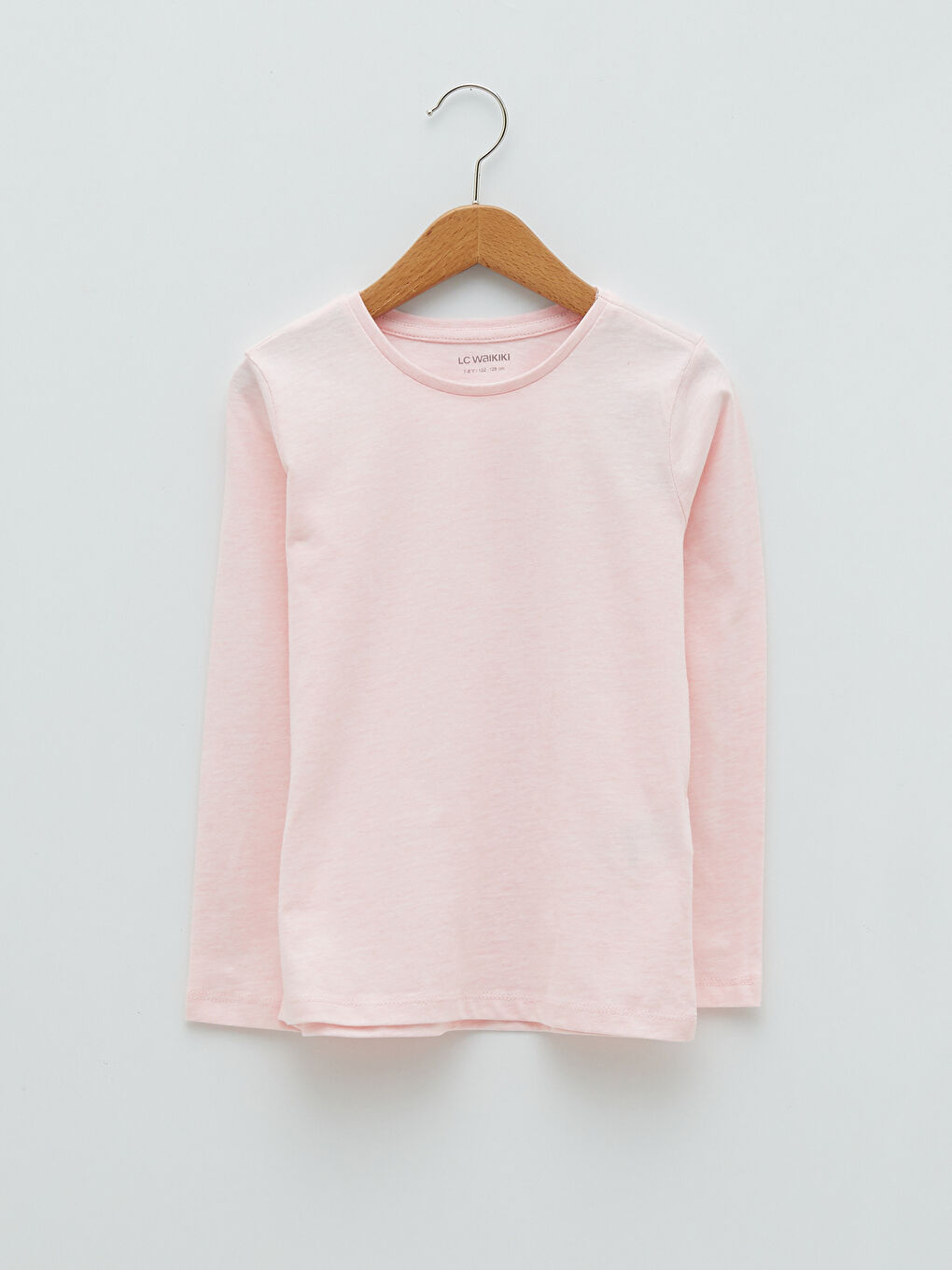 LCW Kids Crew Neck Basic Long Sleeve Girls' T-Shirt -S21261Z4-E6R