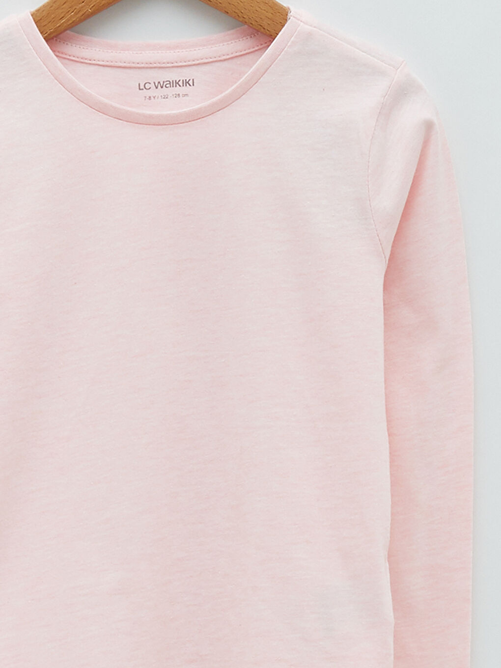 LCW Kids Crew Neck Basic Long Sleeve Girls' T-Shirt -S21261Z4-E6R