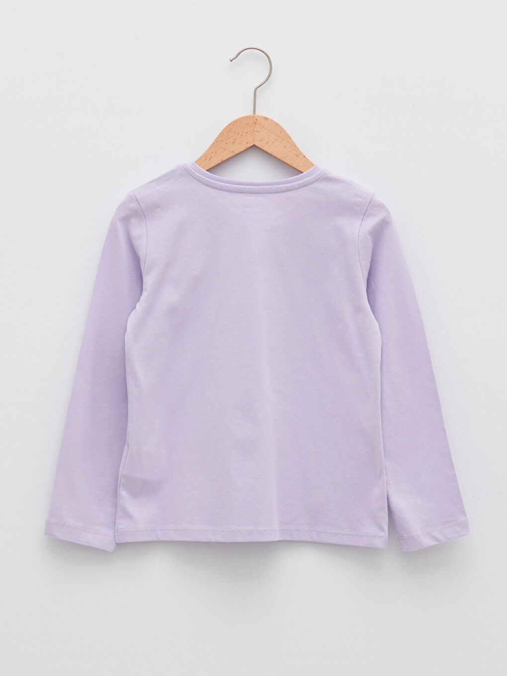 T-Shirt Basique à Manches Longues et Col Rond pour Filles-1