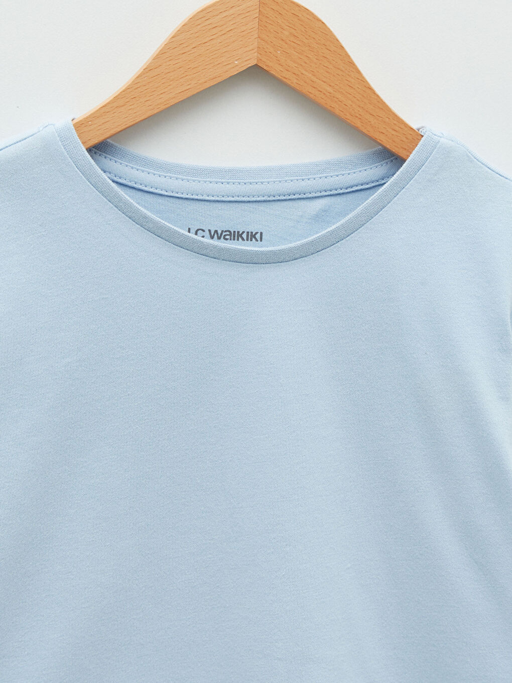 Crew Neck Basic Long Sleeve Girls' T-Shirt-2