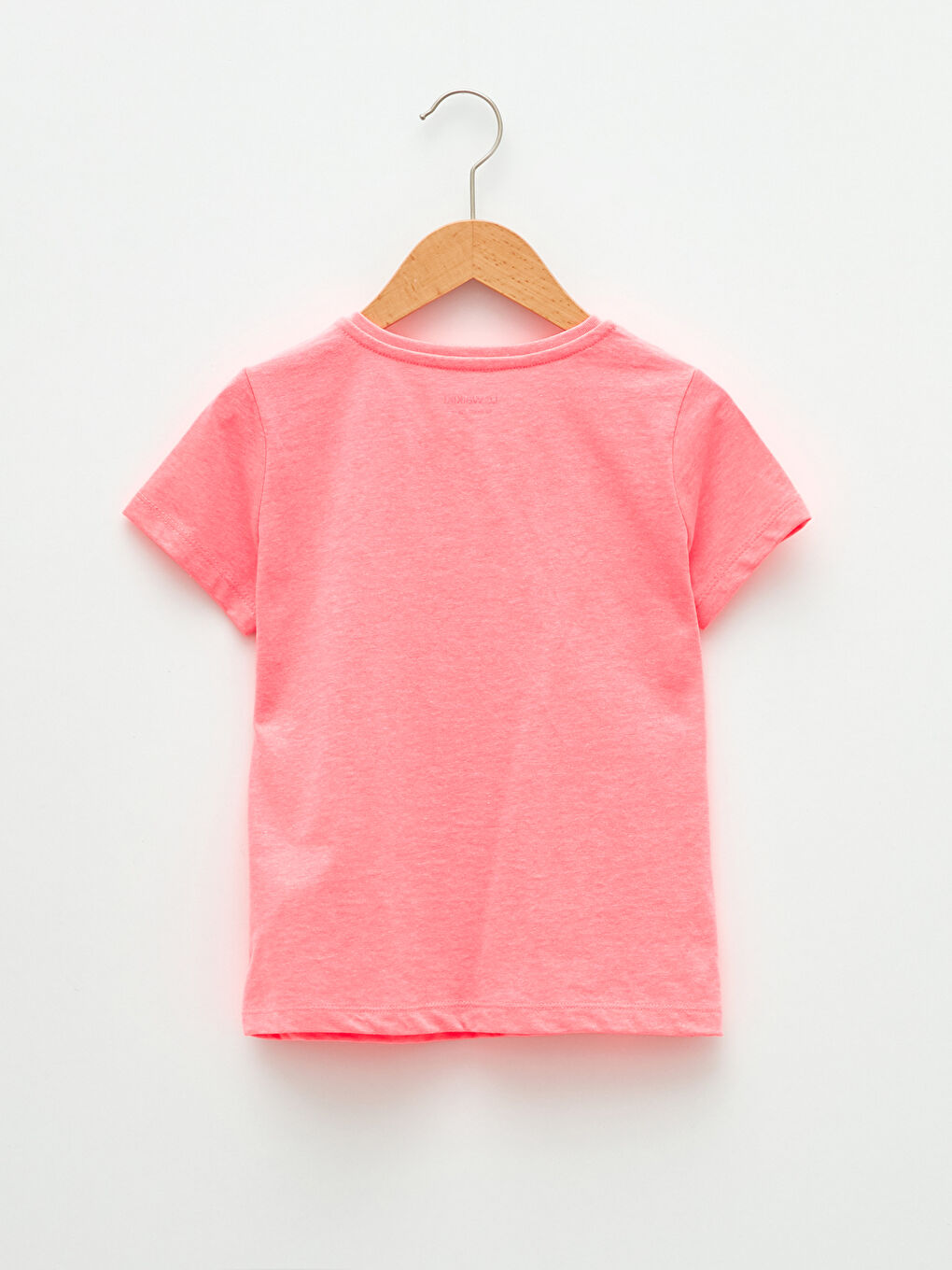 T-shirt Basique à Manches Courtes en Coton pour Filles Col Rond-1