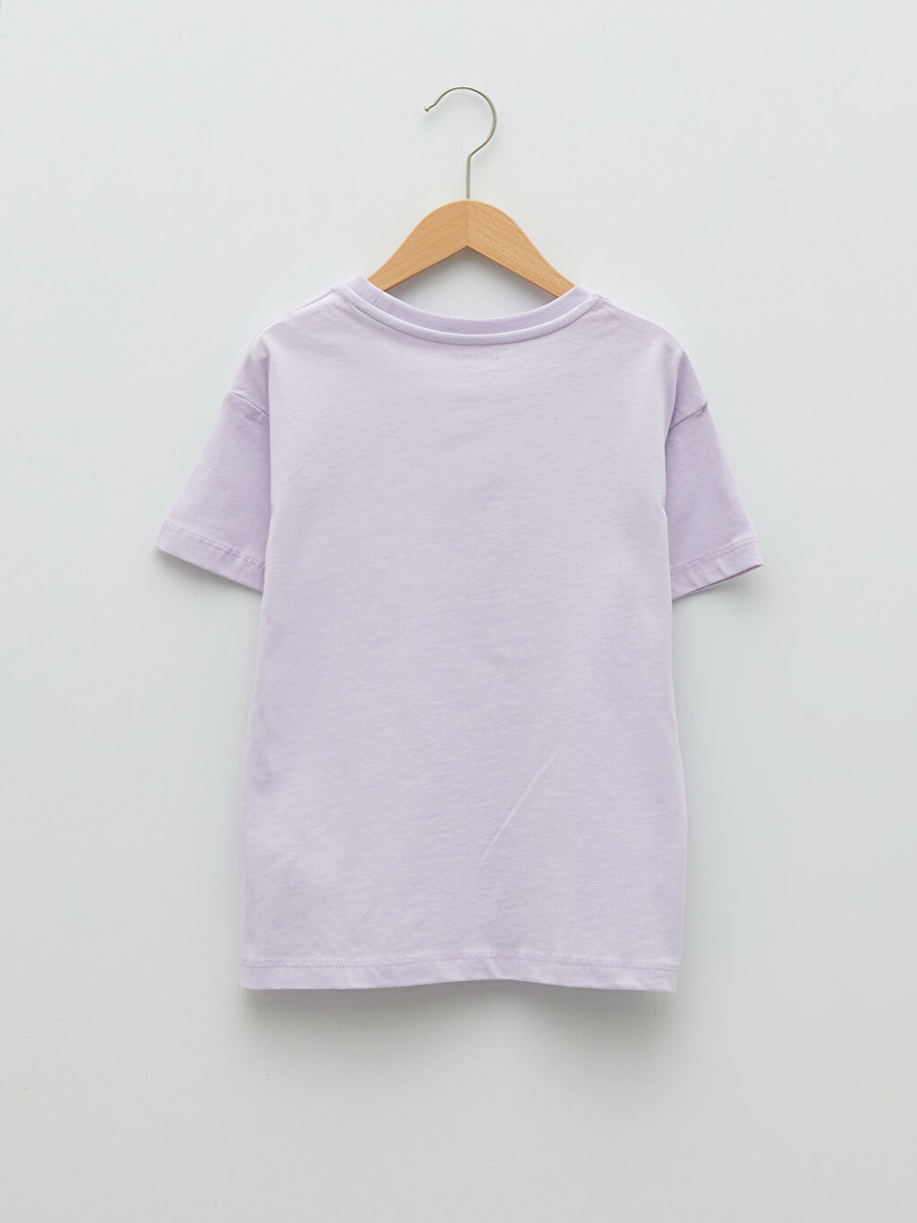 Crew Neck Basic Short Sleeve Girls' T-Shirt-1