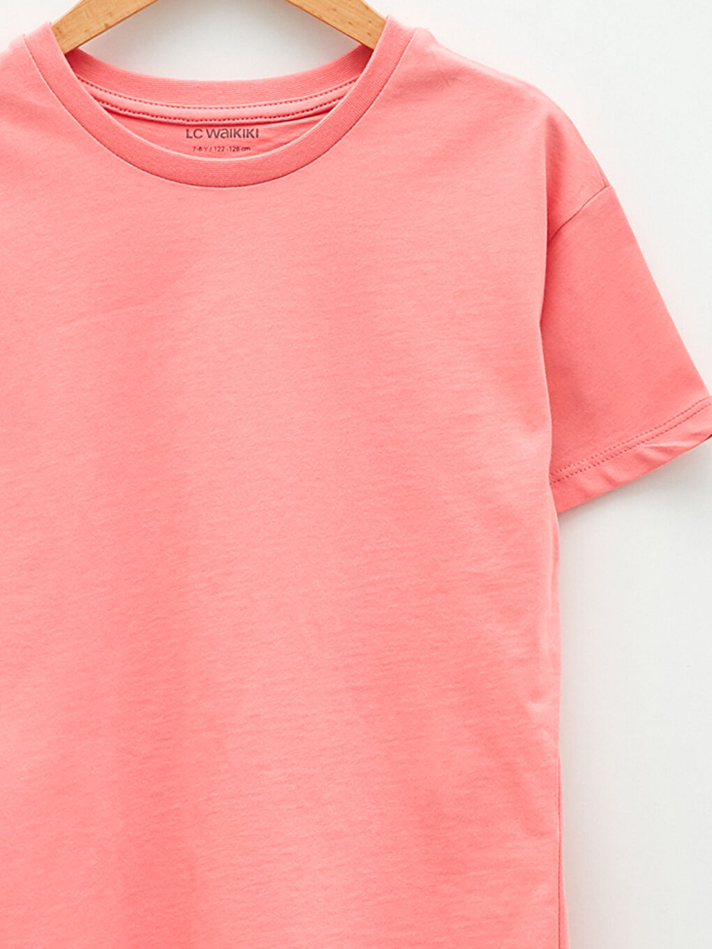 Футболка с круглым вырезом, базовая, с коротким рукавом, для девочек-2