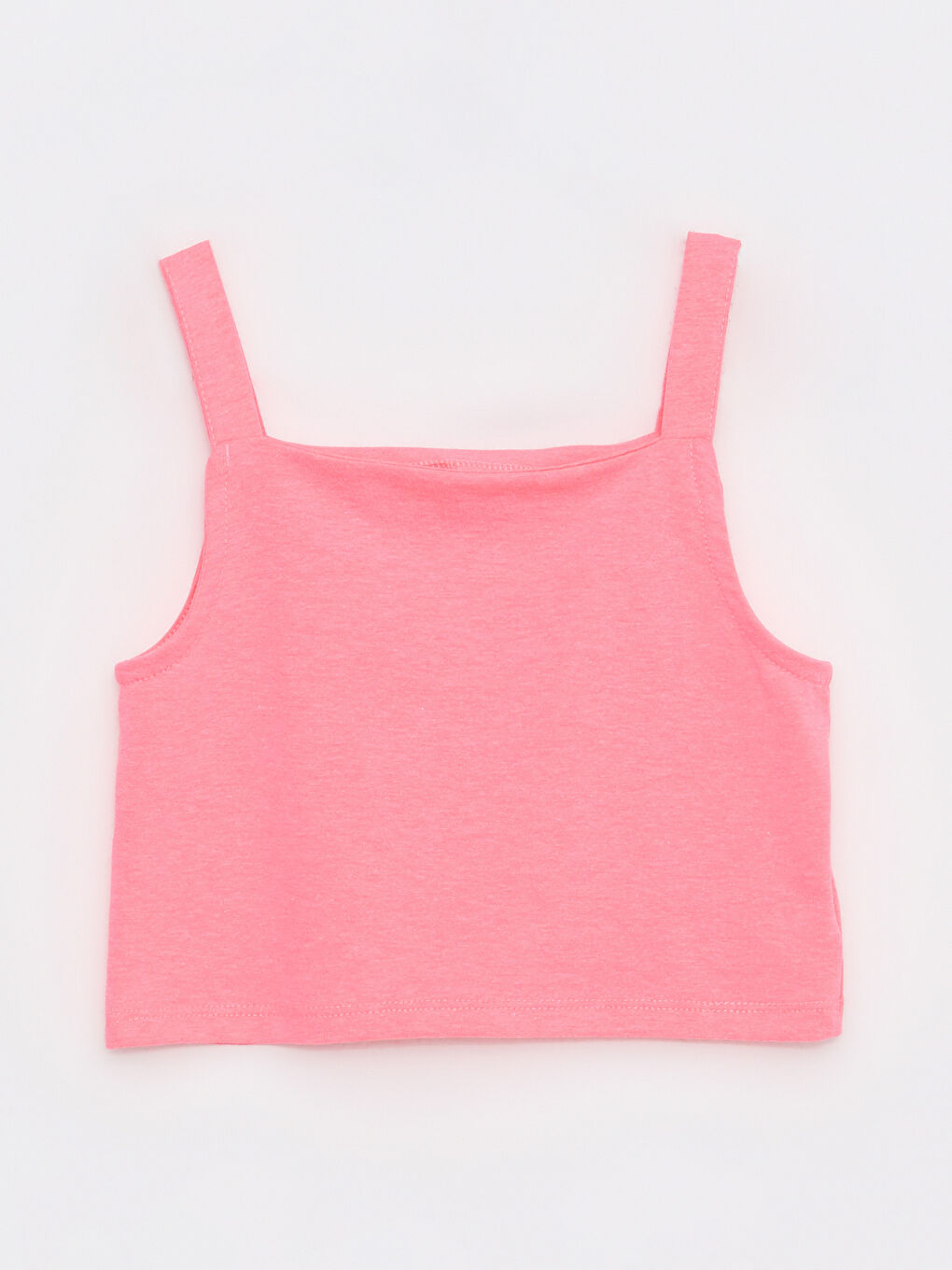 Square Collar Basic Strap Girls' Crop Athlete -S21274Z4-MRJ