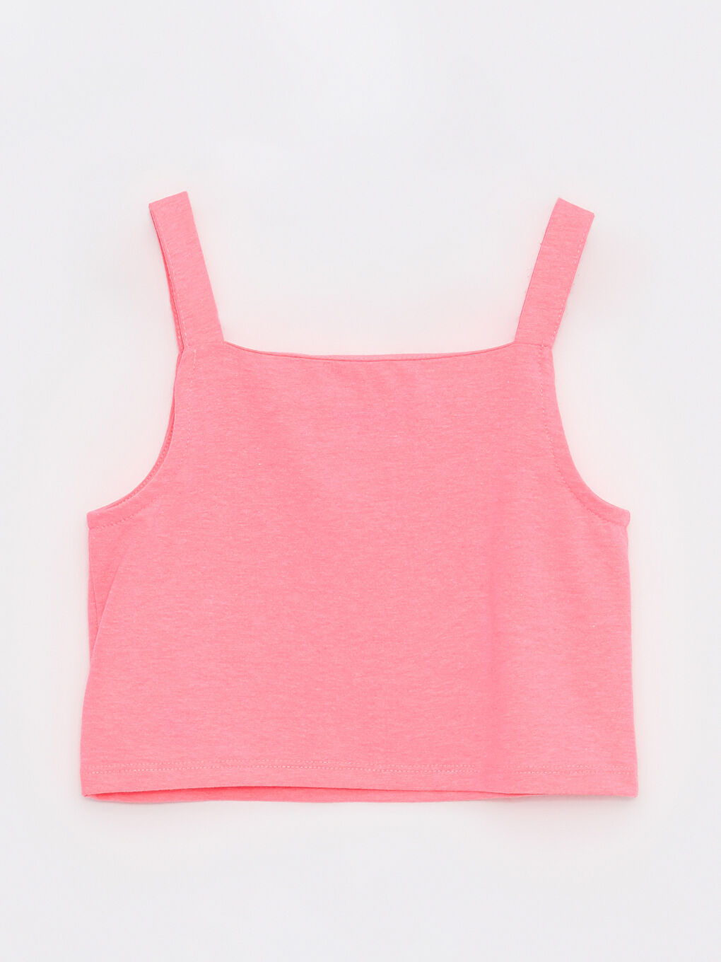 Square Collar Basic Strap Girls' Crop Athlete -S21274Z4-MRJ