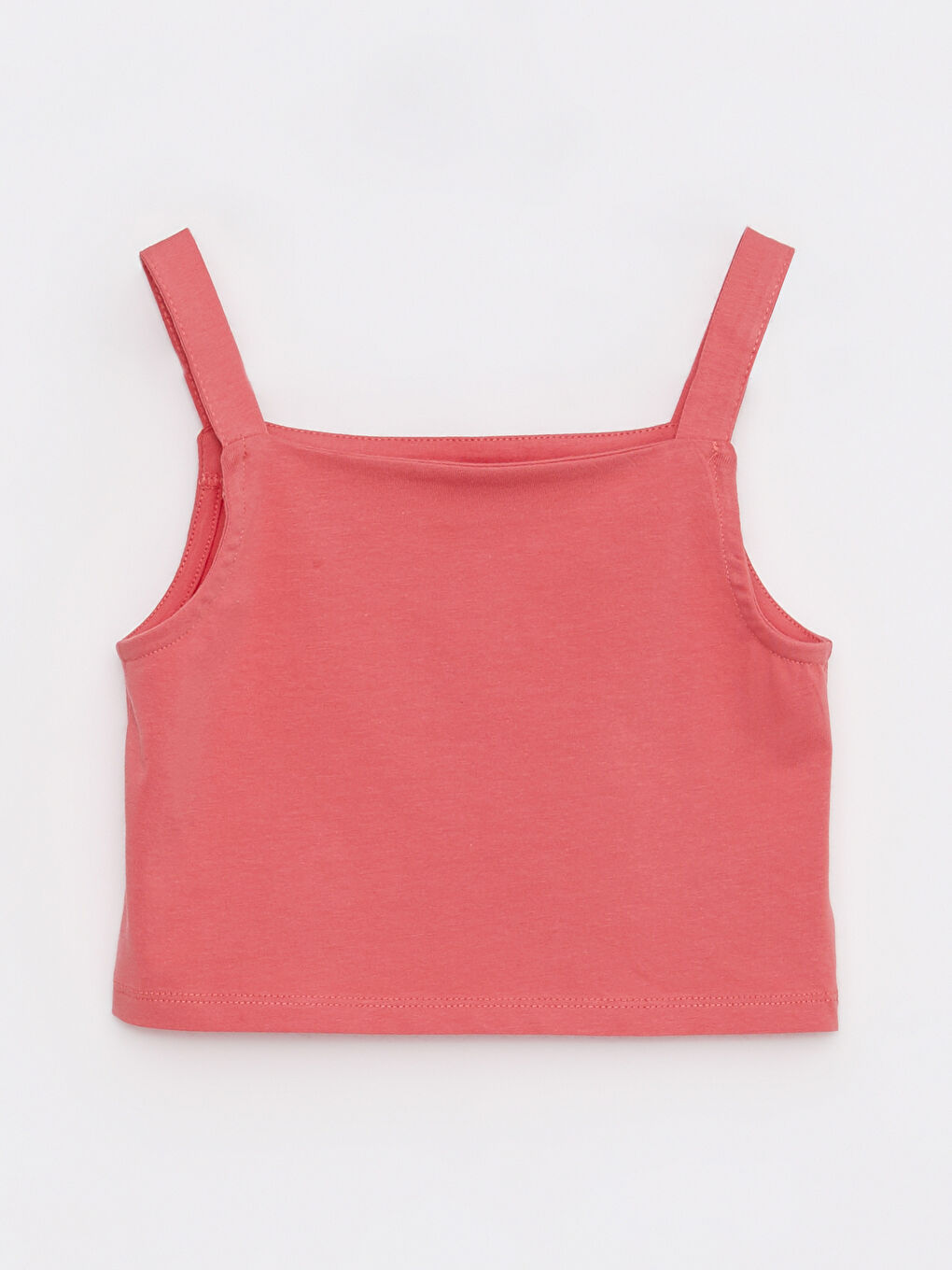 Square Collar Basic Strap Girls' Crop Athlete -S21274Z4-GNS