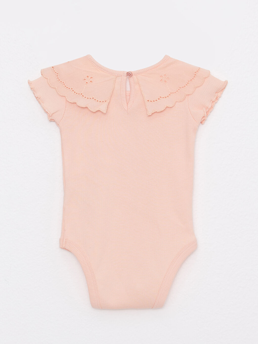 LCW baby Bebe-Kragen Kurzarm Schlicht Baby Mädchen Druckknopf-Body -S21280Z1-SAJ