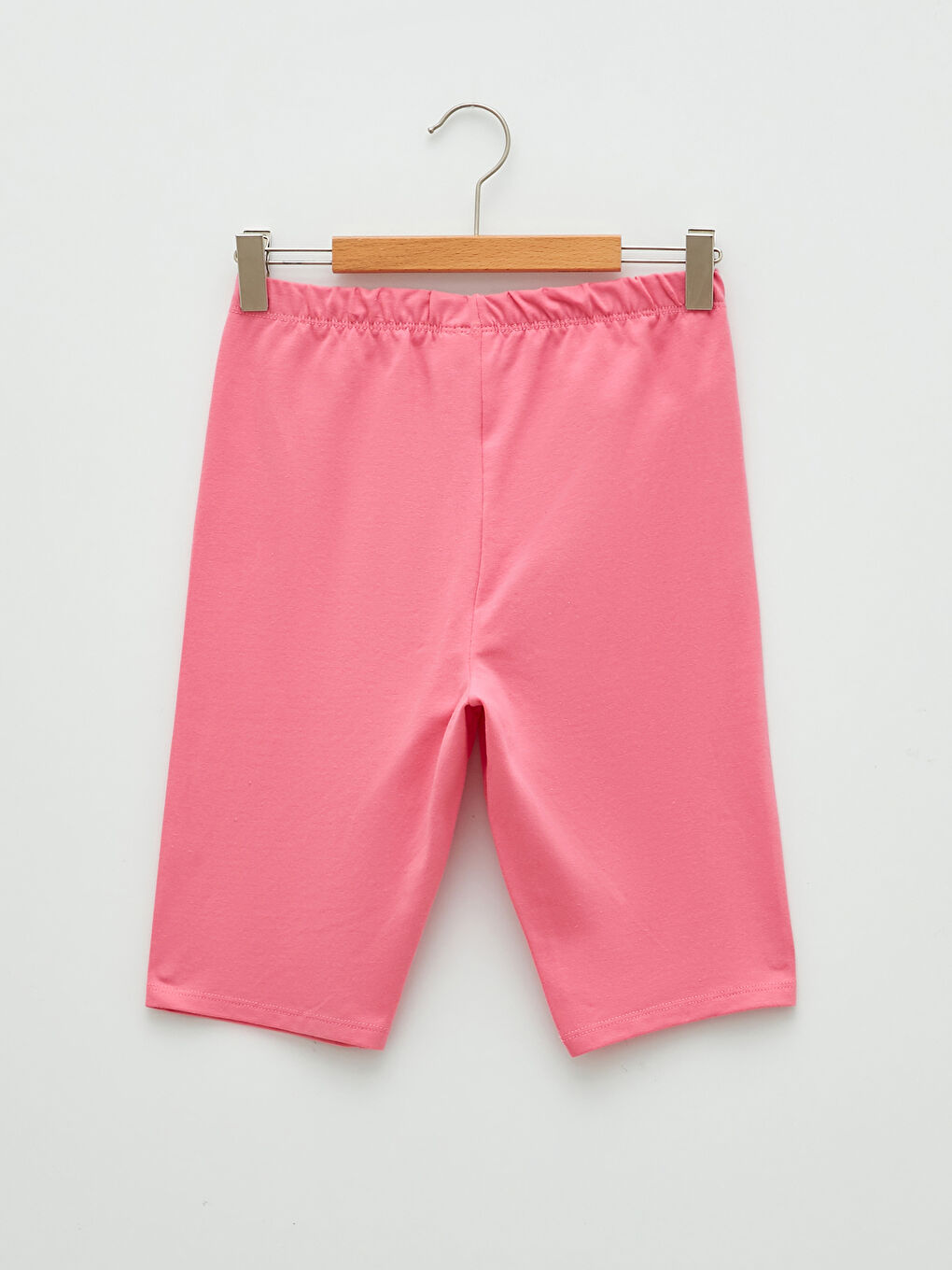 Elastic Waist Basic Cotton Girl Short Leggings-1