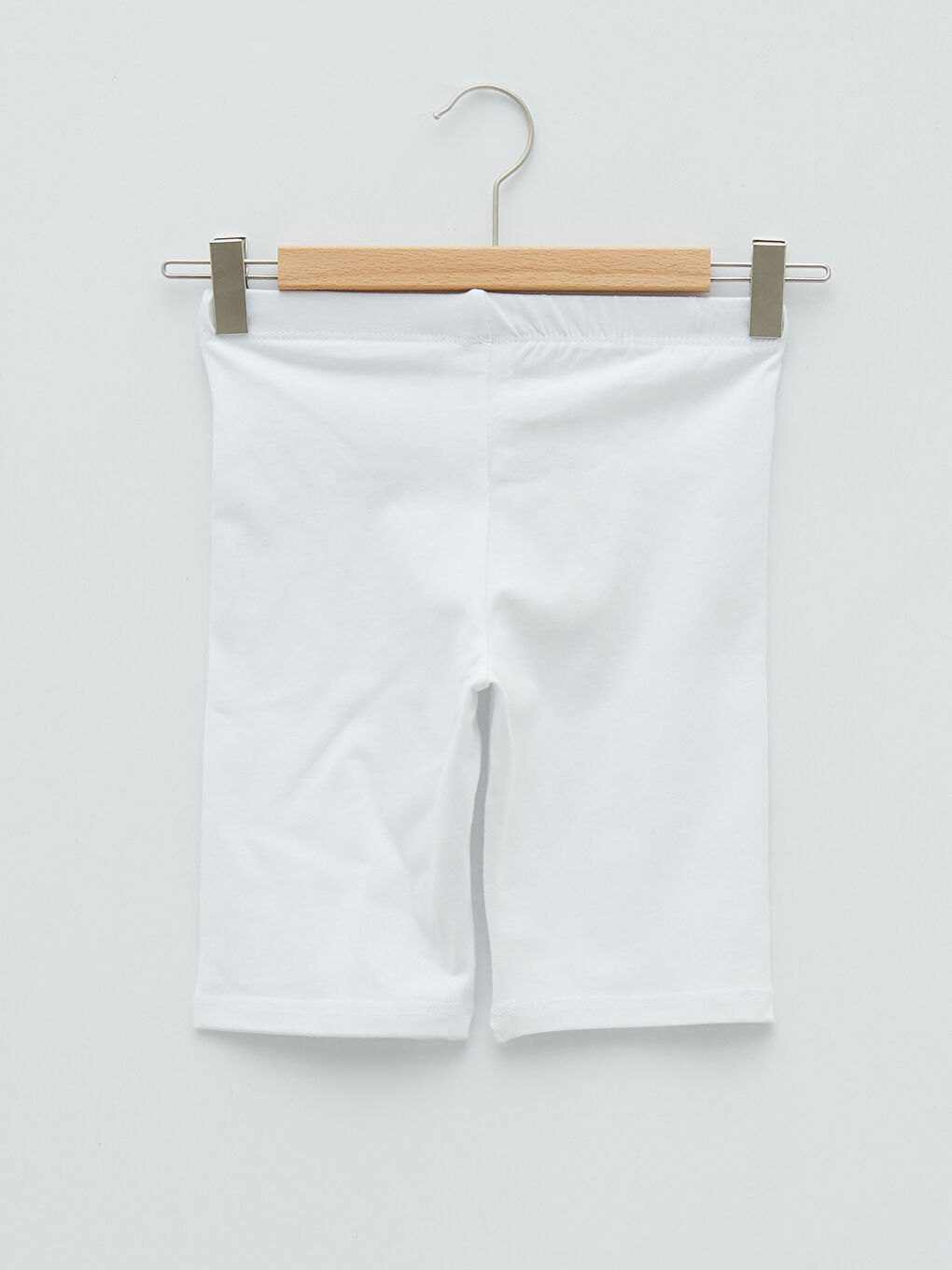 Colanți Scurți Fată din Bumbac Basic cu Talie Elastică-1