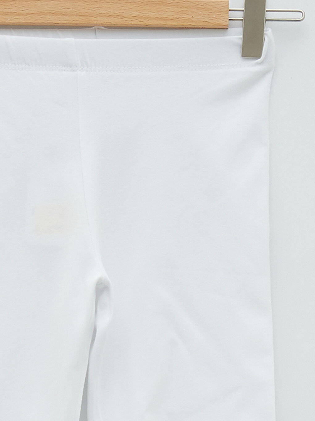 Colanți Scurți Fată din Bumbac Basic cu Talie Elastică-2