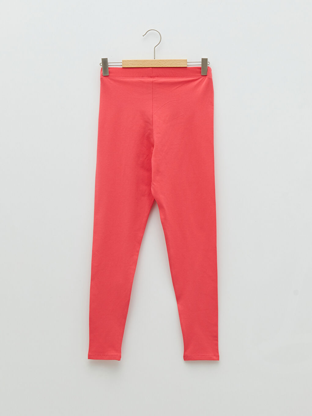 خصر مطاطي ليجن قطن أساسي طويل للبنات-1