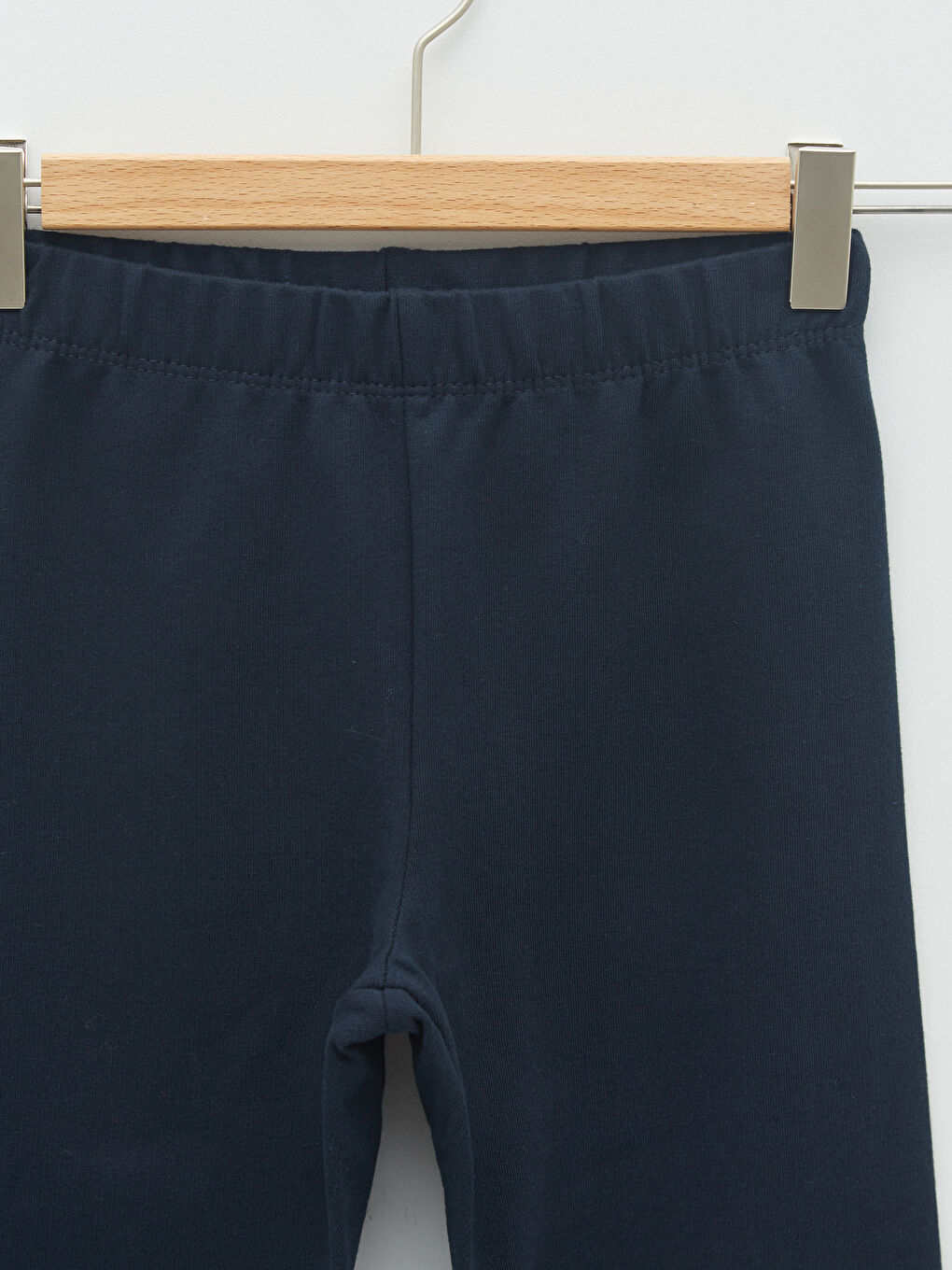 Lacivert Beli Lastikli Basic Kız Çocuk Uzun Tayt-2