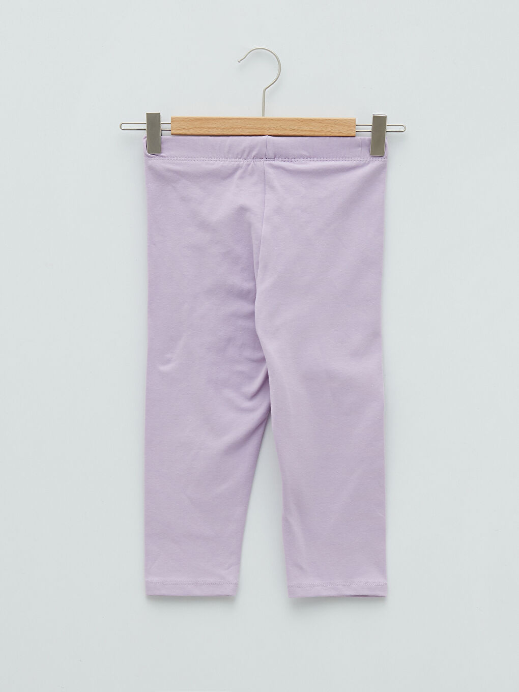 Girls' Basic 3/4 Length Leggings with Elastic Waist-1